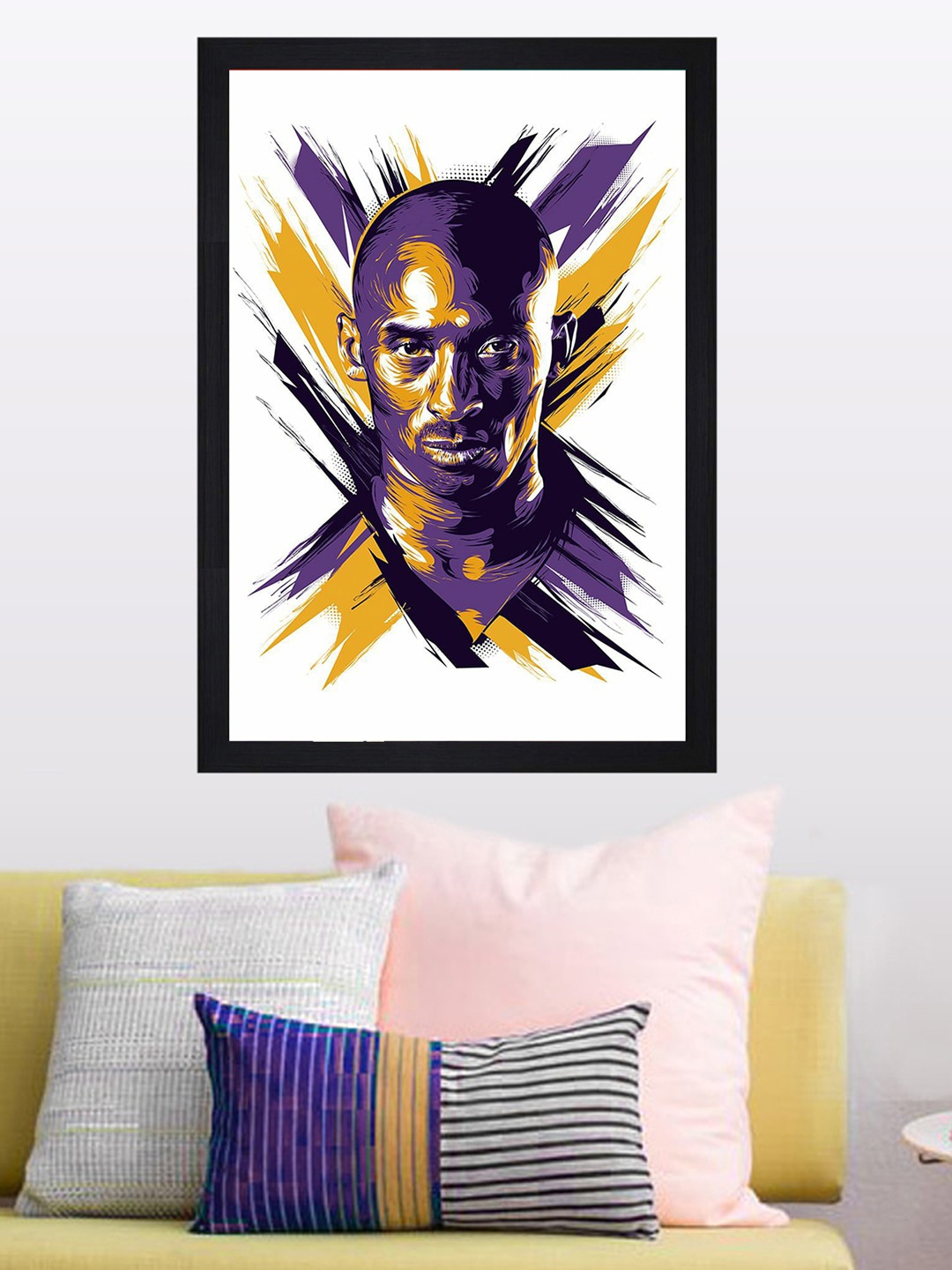 Gallery99 Kobe Bryant Texture Paper Framed Wall Art, Multi