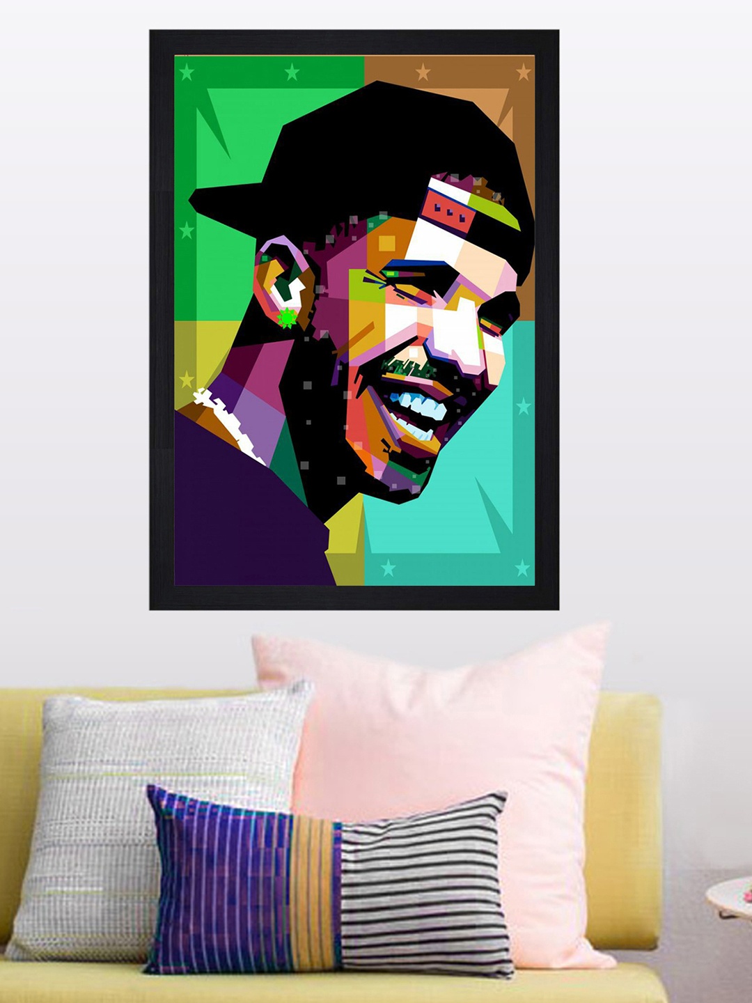 

Gallery99 Pop Art Rapper Drake Texture Paper Framed Wall Art, Multi
