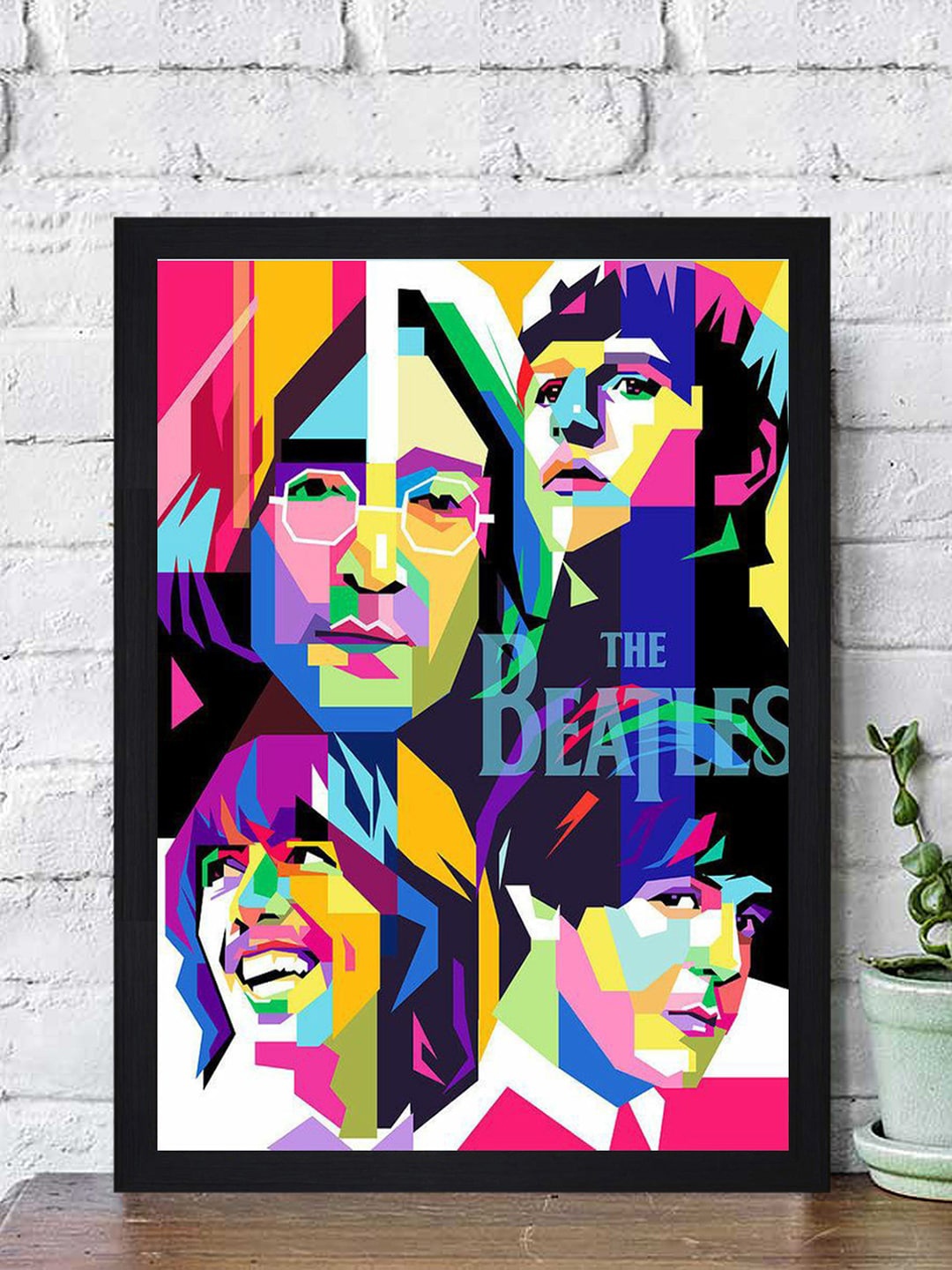 

Gallery99 Multi The Beatles Texture Paper Framed Wall Art