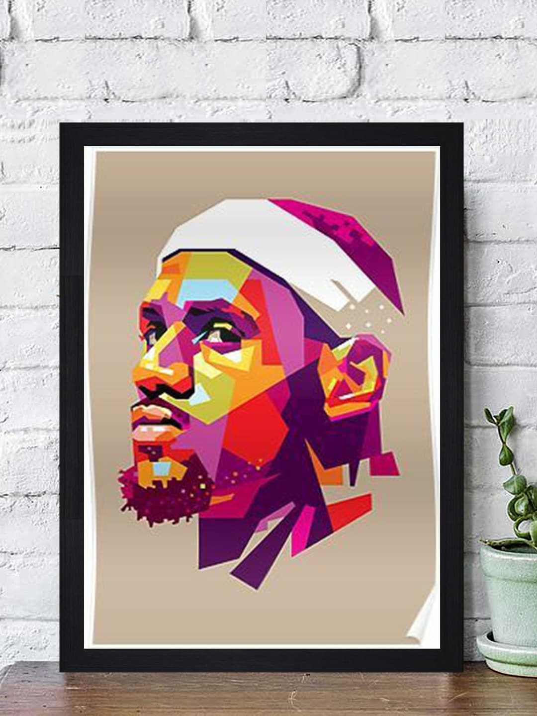 

Gallery99 Multicoloured Lebron James Paper Framed Wall Art, Multi
