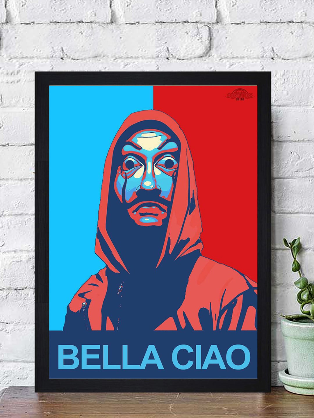 

Gallery99 Multicoloured Bella Ciao Paper Framed Wall Art, Multi