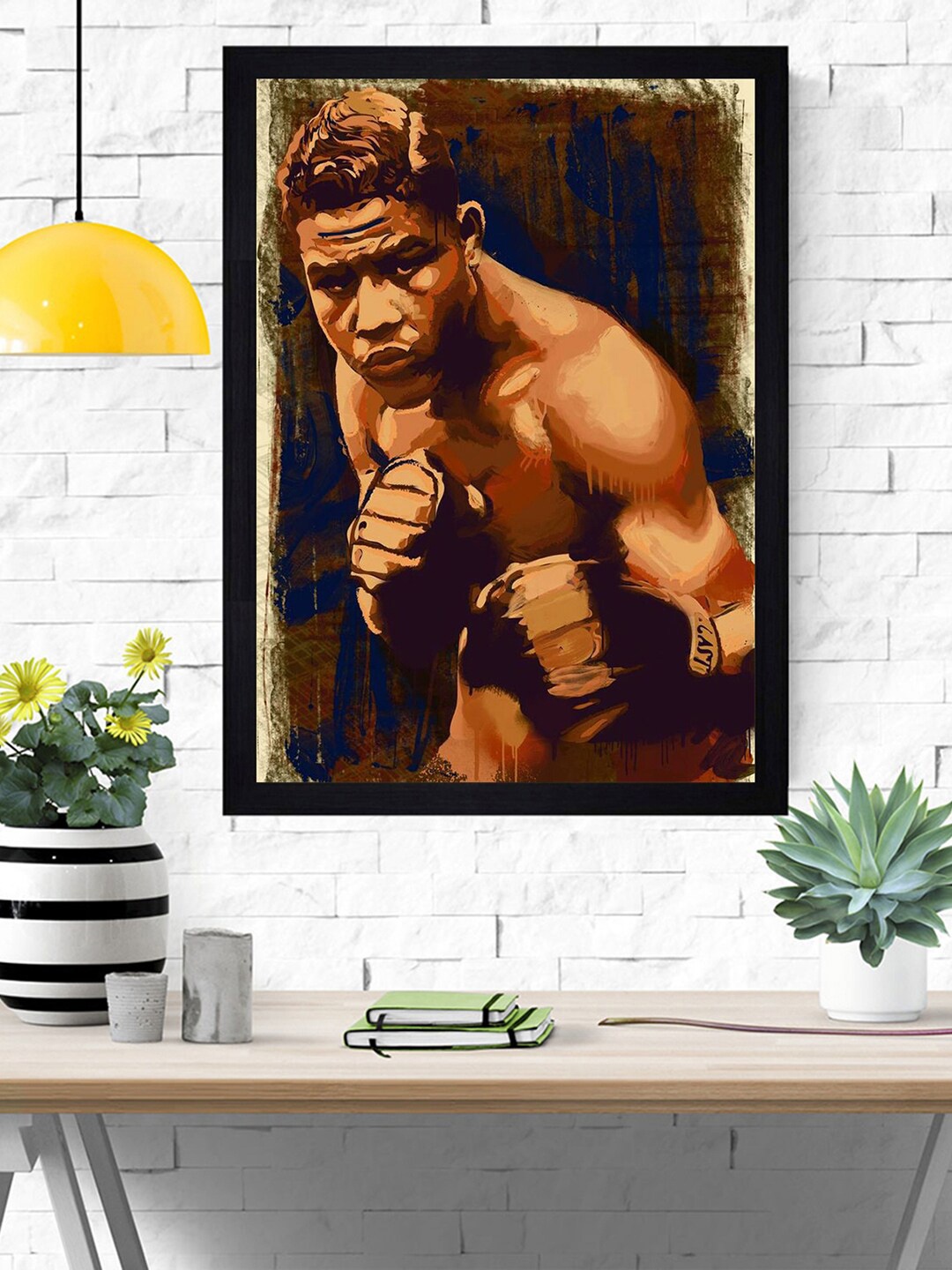Gallery99 Multi Mohamad Ali Paper Framed Wall Art