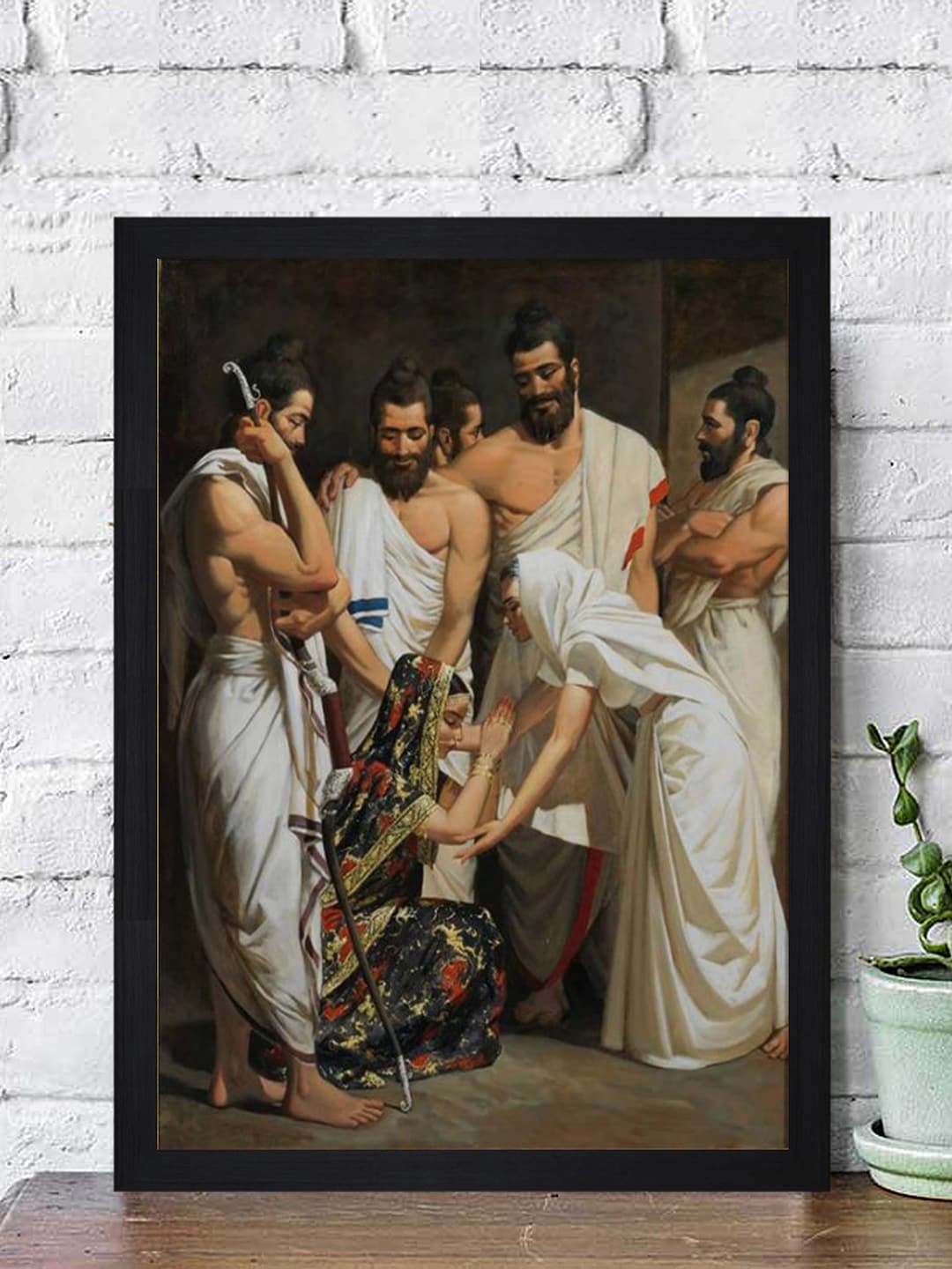 

Gallery99 Multicoloured The Pandava Paper Framed Wall Art, Multi