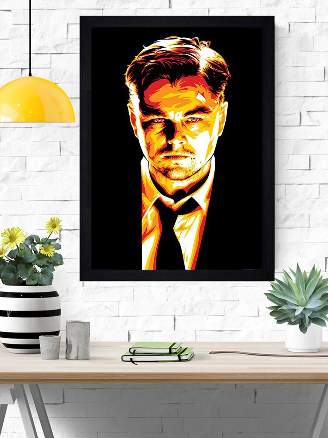 

Gallery99 Multicolored Leonardo Dicaprio Art Print Framed Wall Art, Multi