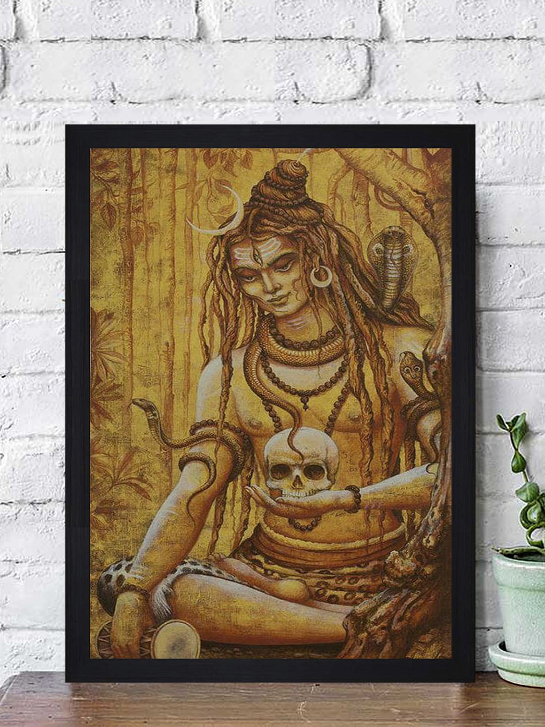

Gallery99 Multicoloured Shiva Aghori Paper Framed Wall Art, Multi