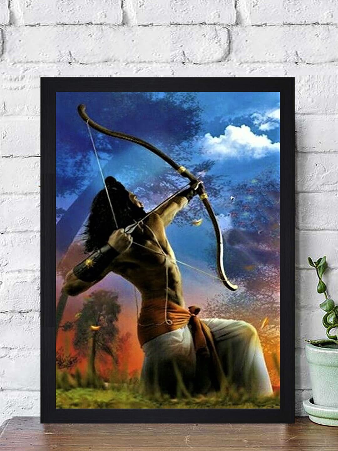 

Gallery99 Multicolored Parshuram Texture Paper Framed Wall Art, Multi
