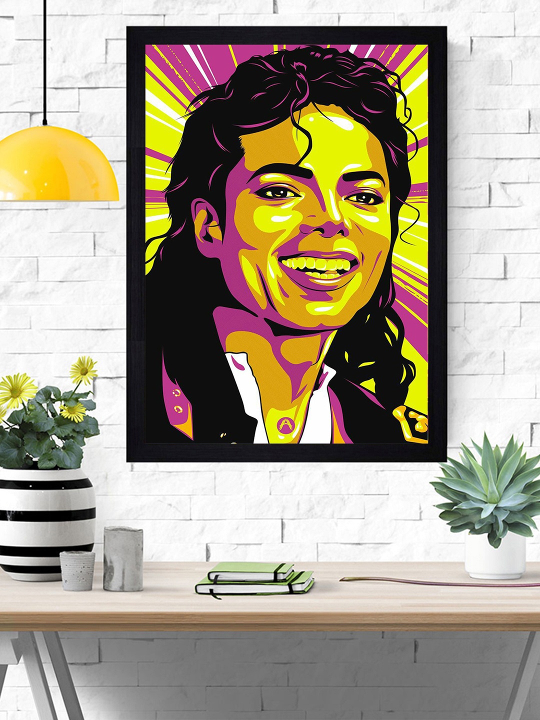Gallery99 Multicoloured Michael Jackson Paper Framed Wall Art, Multi