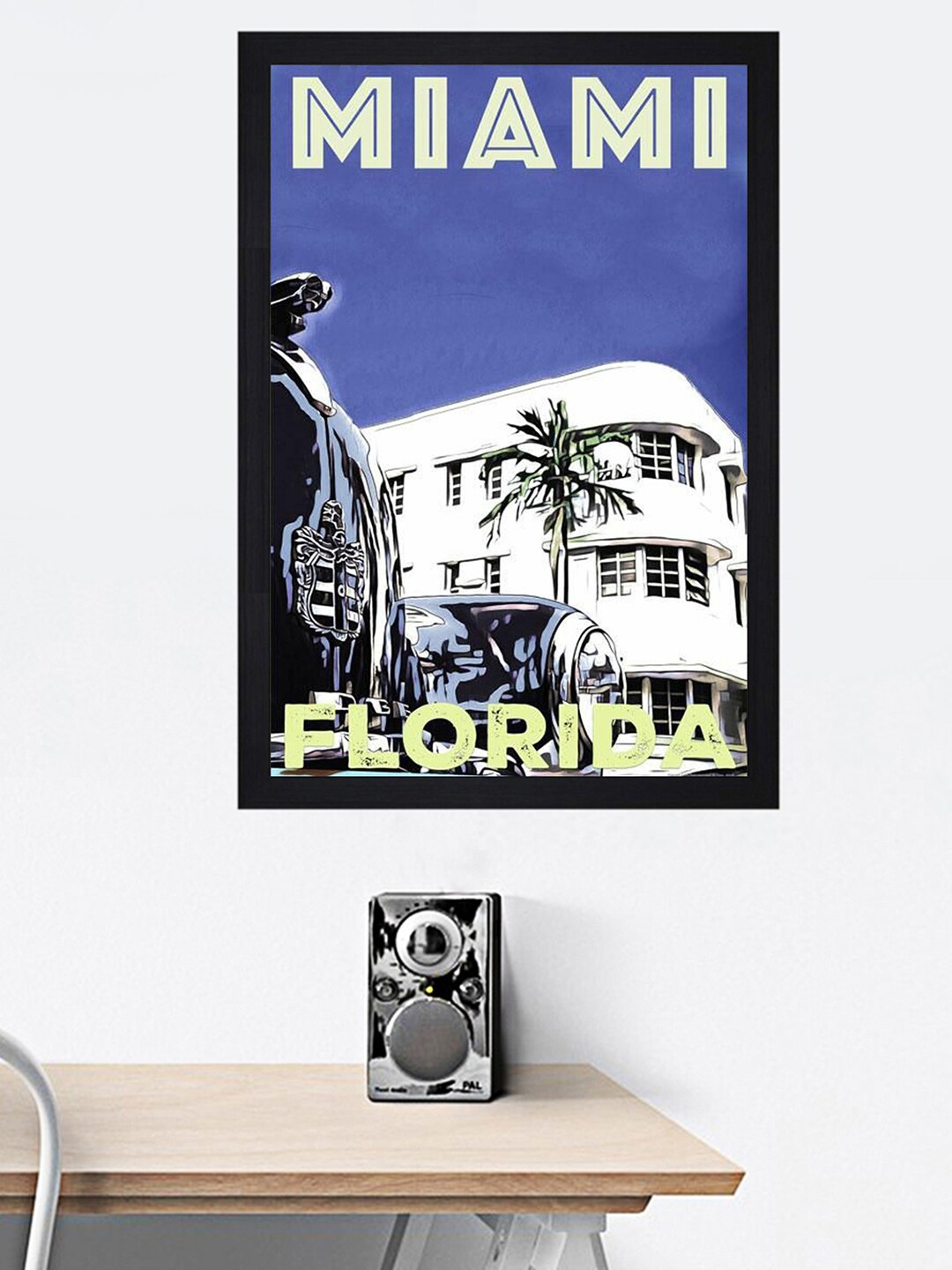 

Gallery99 Multi Miami Florida Texture Paper Framed Wall Art