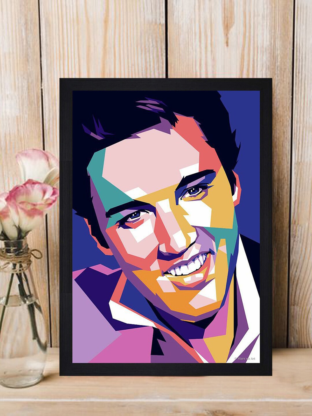 

Gallery99 Multi Pop Art Elvis Presley Texture Paper Framed Wall Art