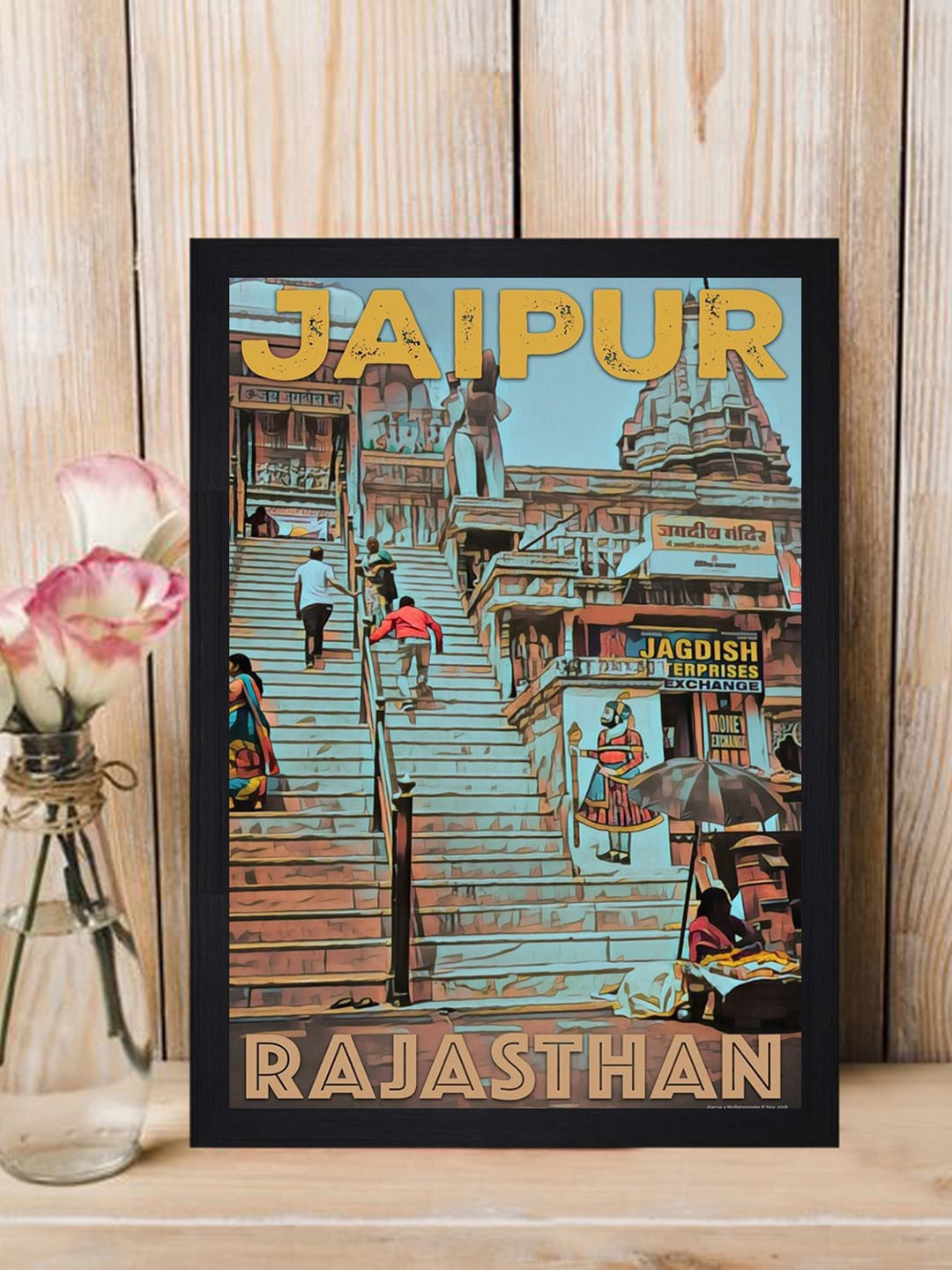 

Gallery99 Multicolored Jaipur Rajasthan Art Print Framed Wall Art, Multi
