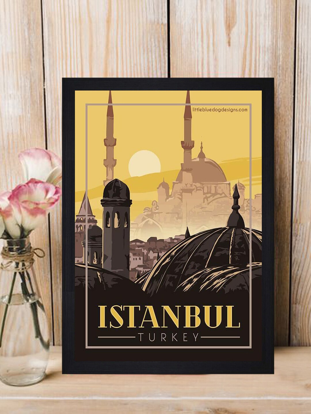 Gallery99 Multicoloured Istanbul Turkey Paper Framed Wall Art, Multi