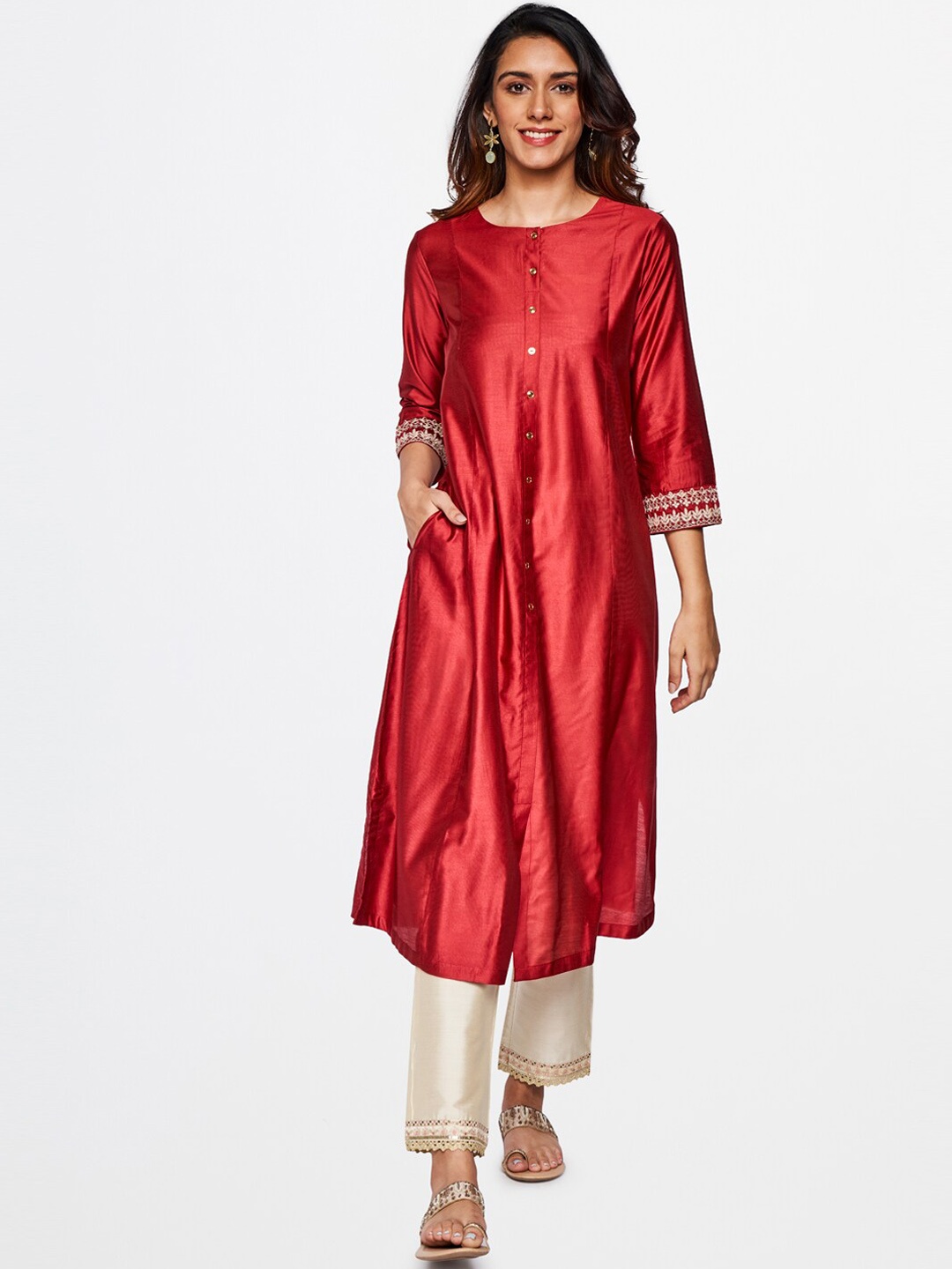 

itse Women Maroon Kurta