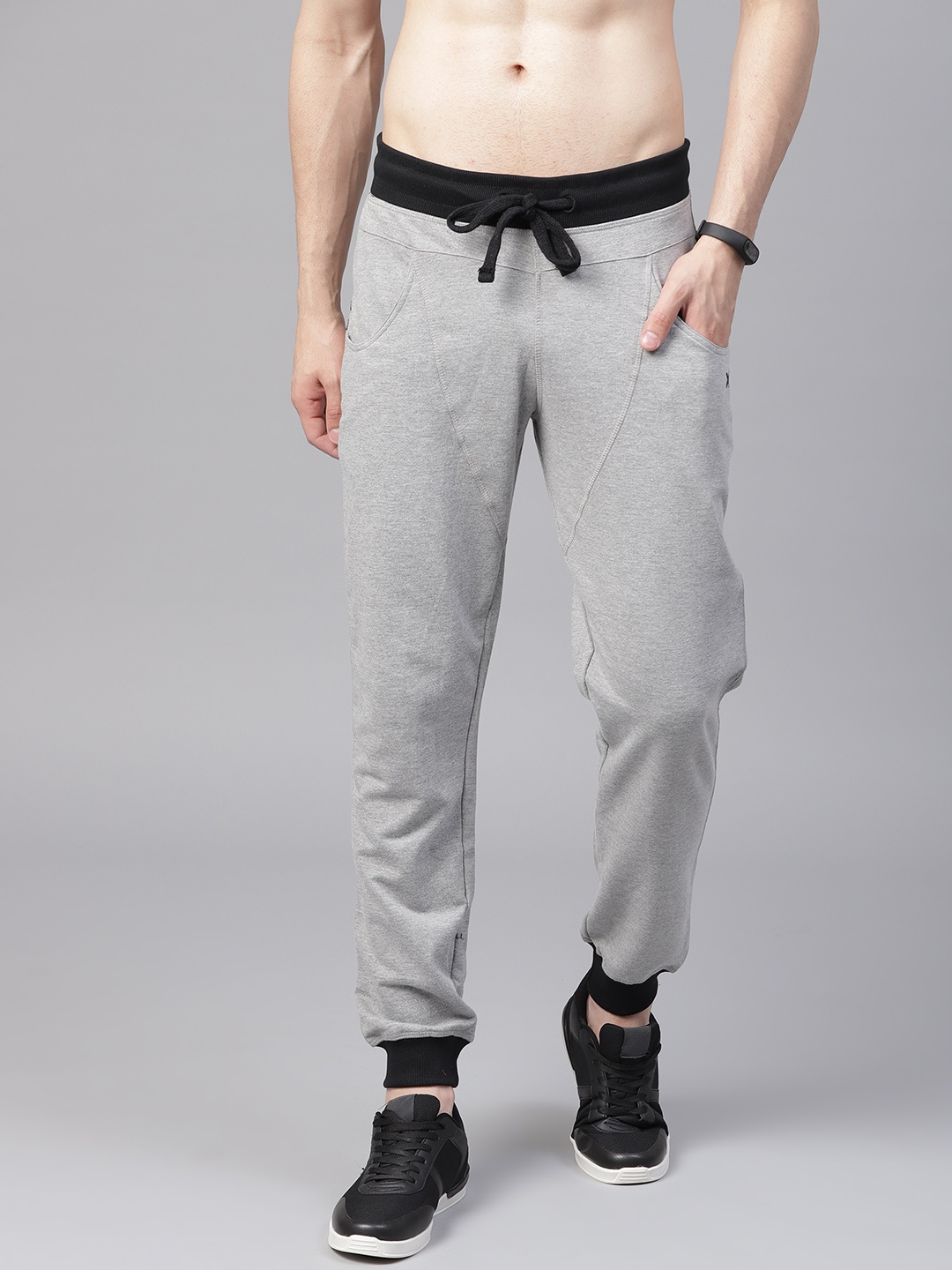 

HRX by Hrithik Roshan Grey Melange Joggers