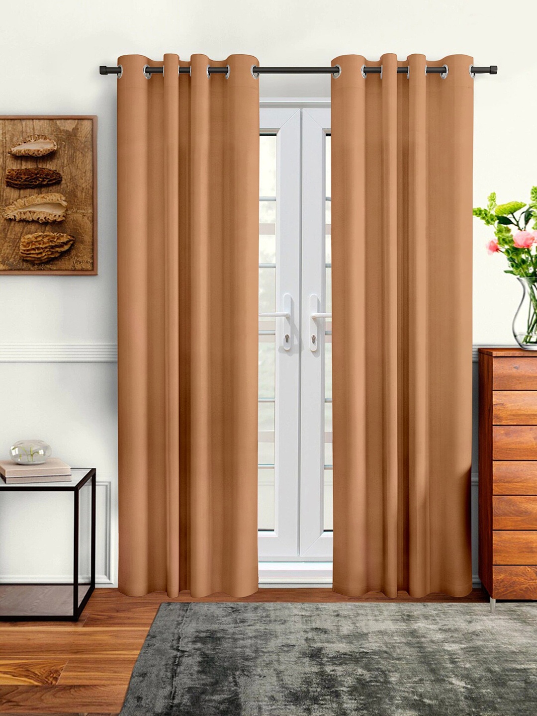 

Cortina Beige Set of 2 Door Curtains