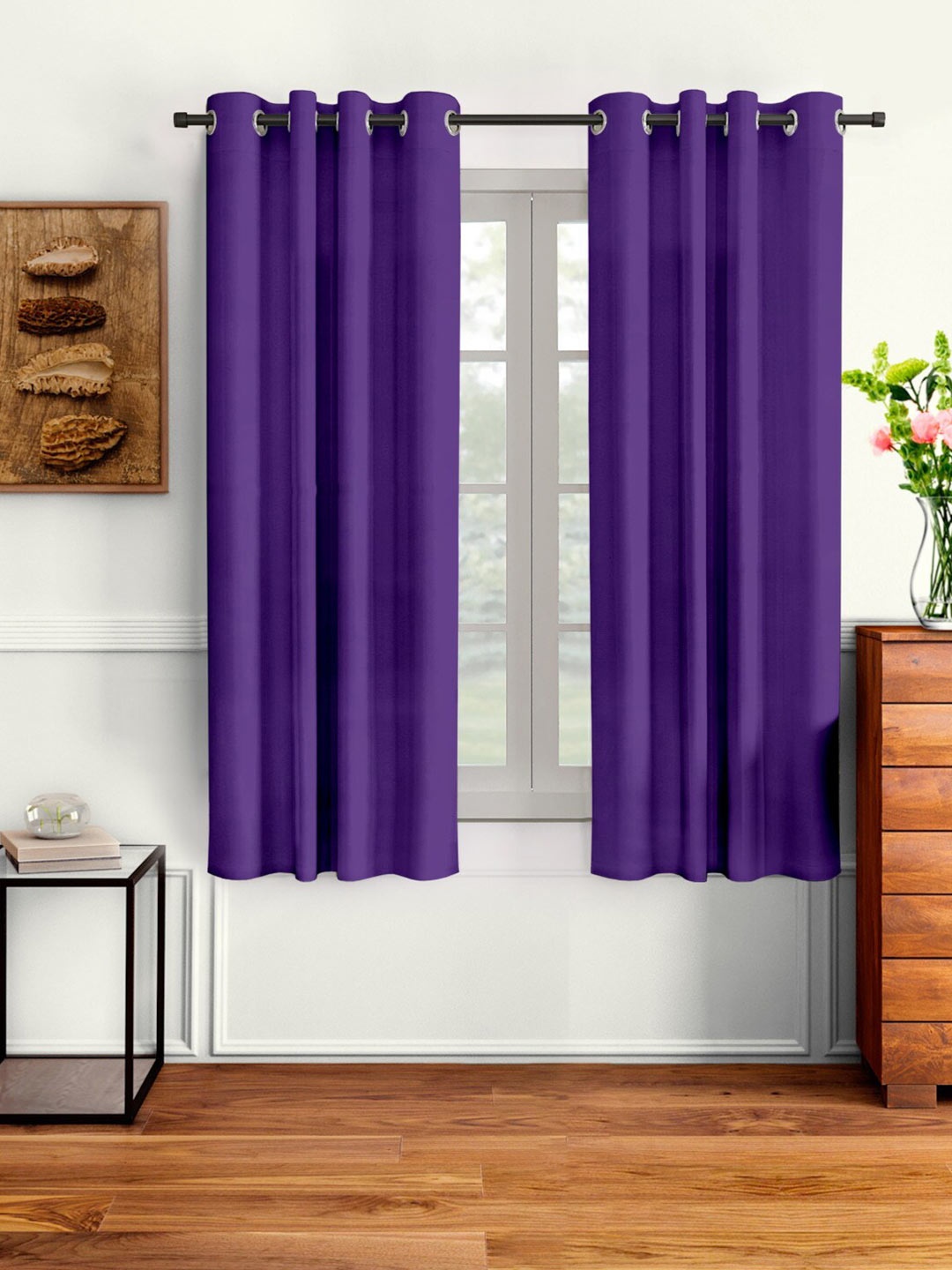 Cortina Blue Set of 2 Window Curtain