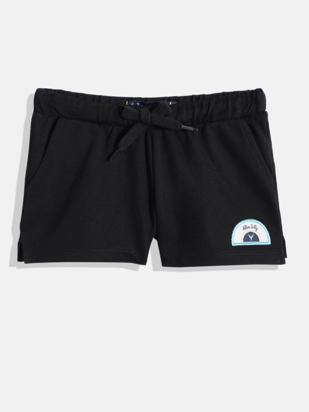 

Allen Solly Junior Girls Black Pure Cotton Shorts