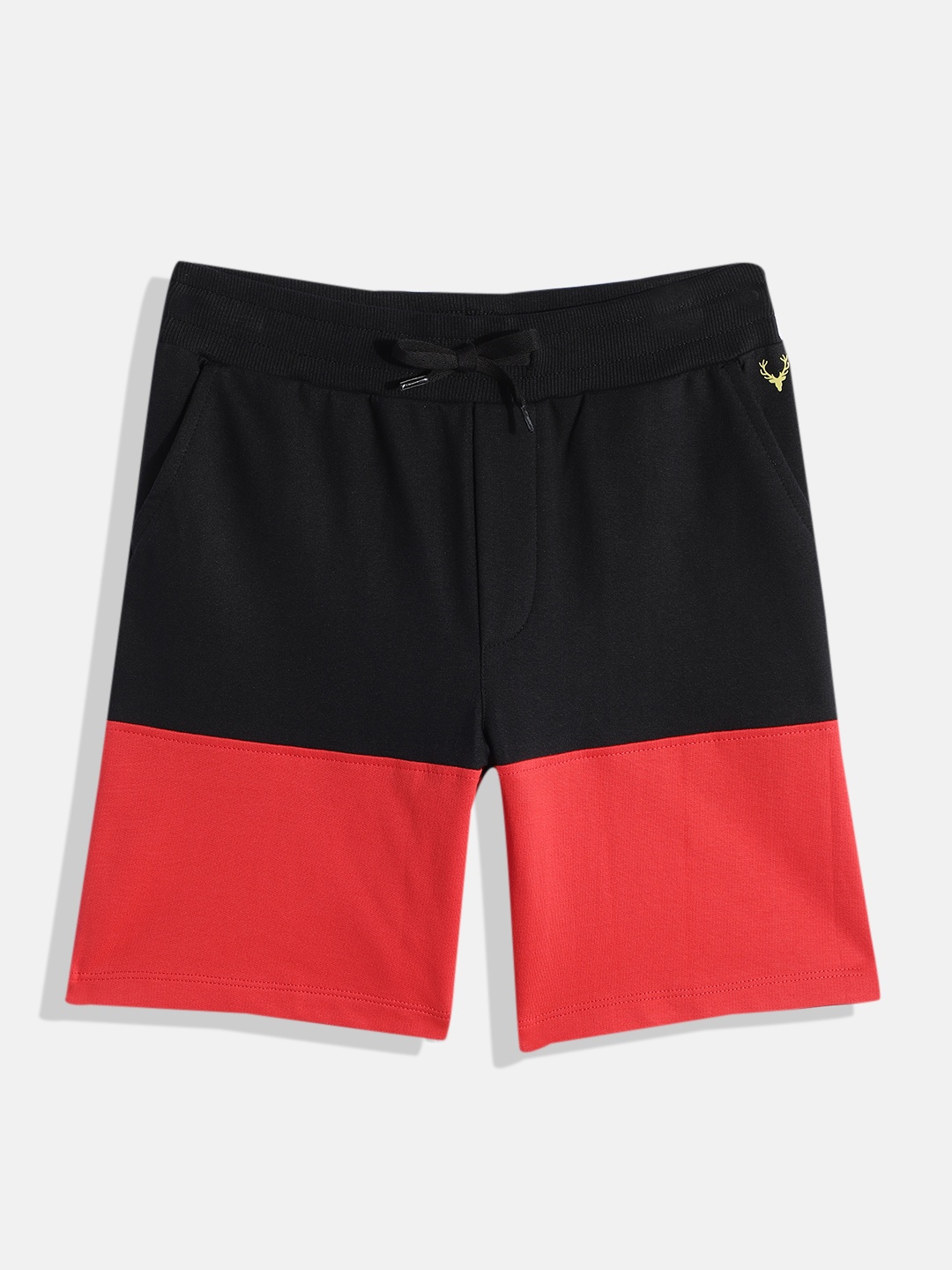 

Allen Solly Junior Boys Black Colourblocked Shorts
