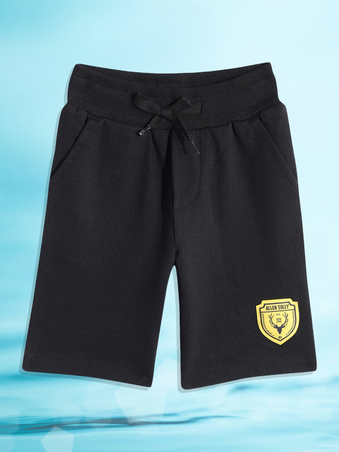 

Allen Solly Junior Boys Black Pure Cotton Shorts