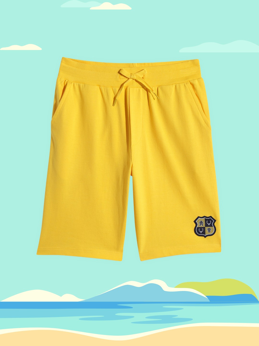 

Allen Solly Junior Boys Yellow Solid Shorts