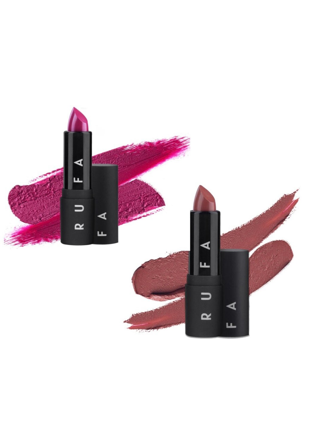 

Rufa Beauty Butter Smooth Matte Lipstick Kit - Socialiser Duo, Pink