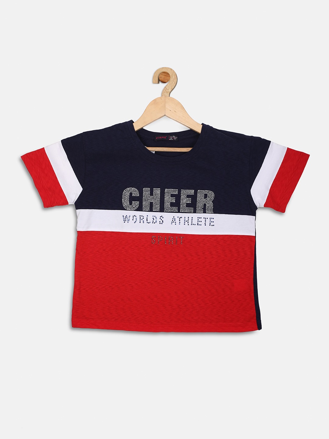 

Ziama Teen Girls Red Colourblocked Top