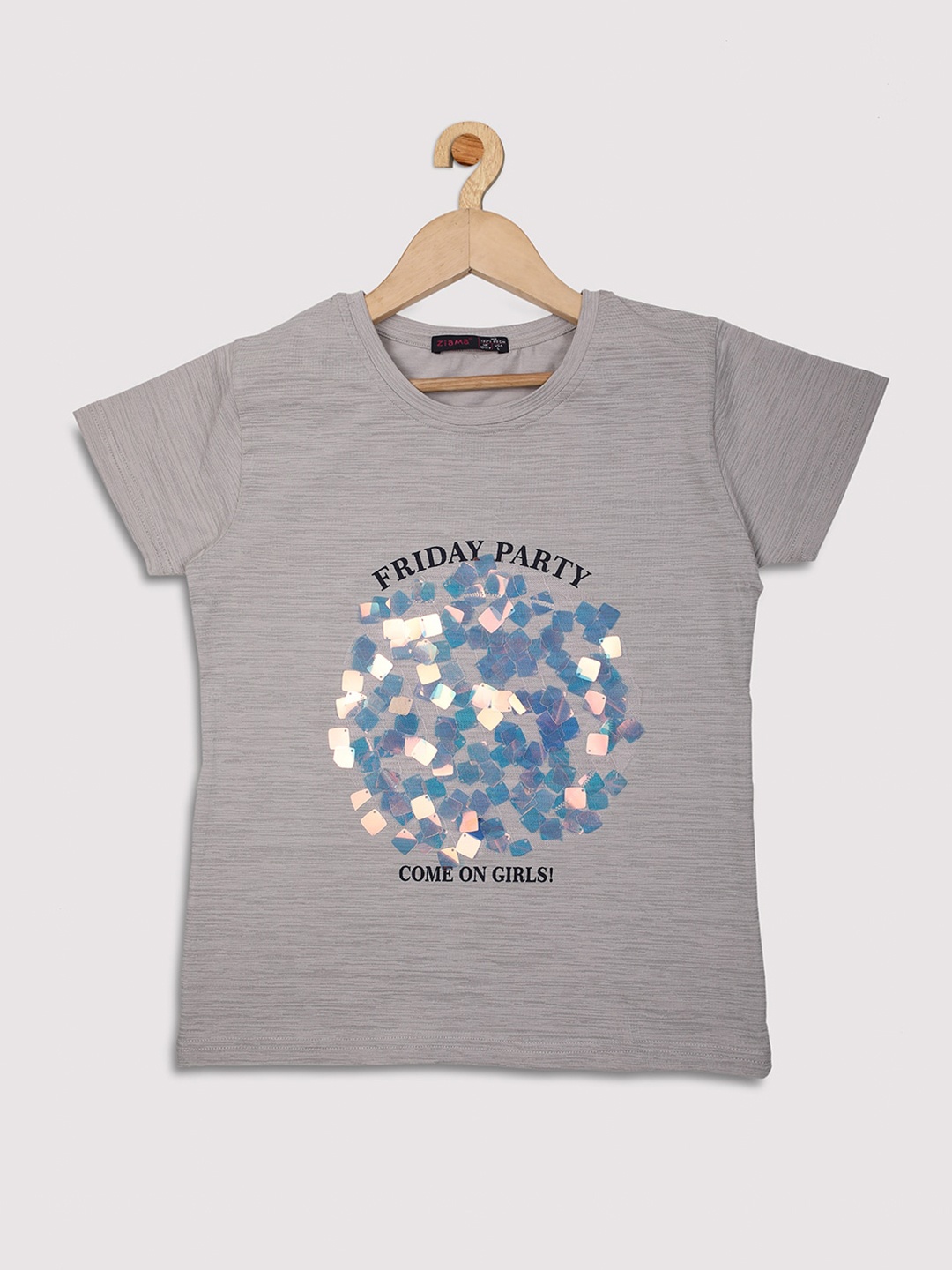 

Ziama Grey Print Top