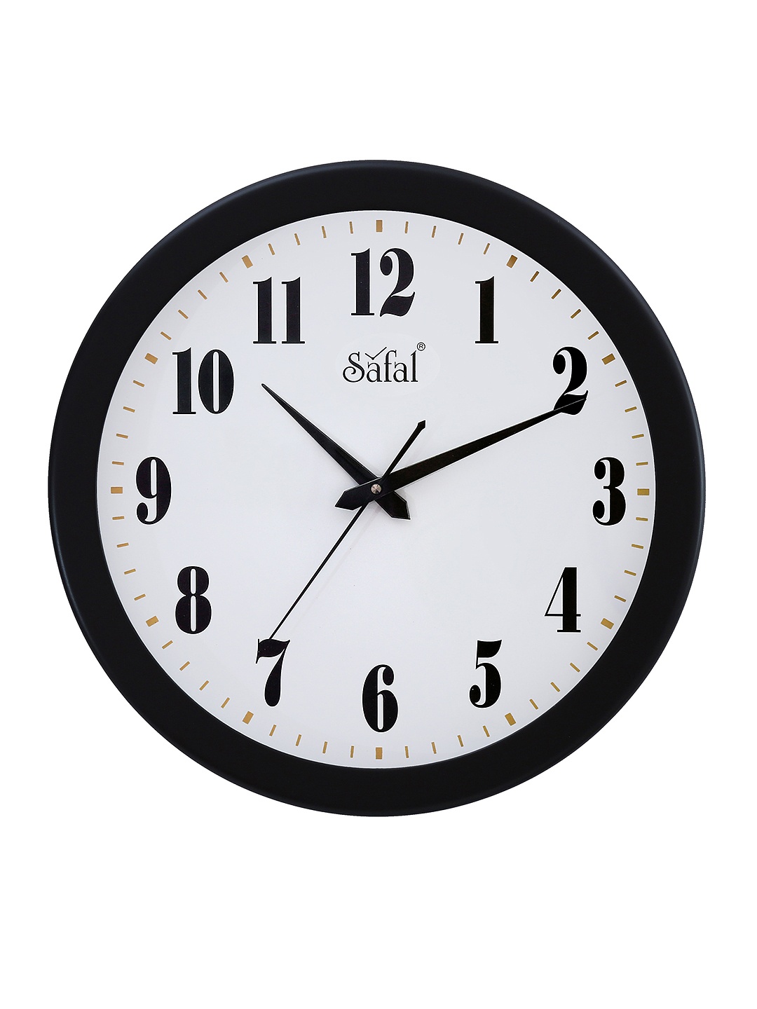 

Safal White Analogue 34 cm Wall Clock