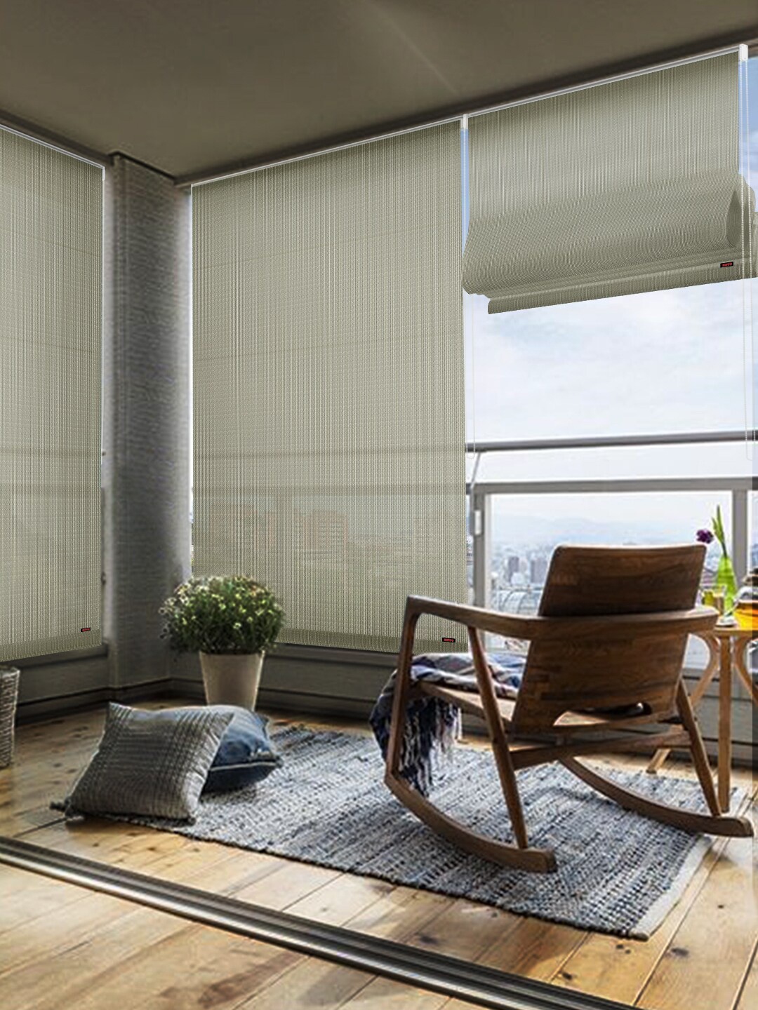 

Hippo Grey Room Darkening Window Blinds