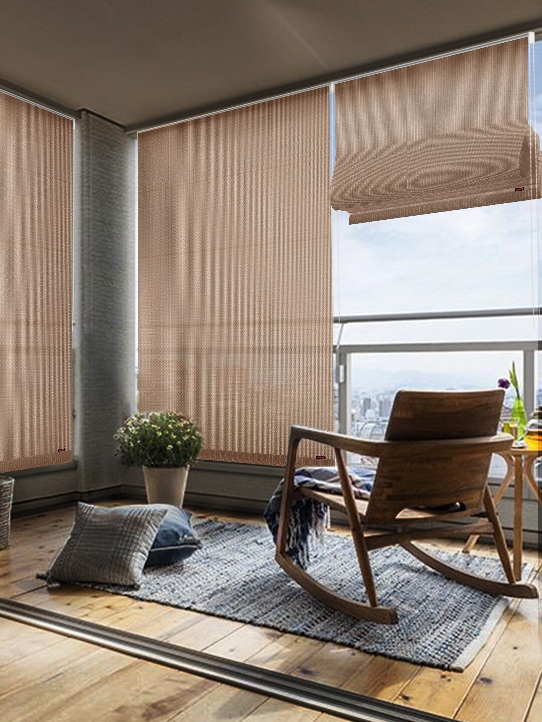 

Hippo Beige Room Darkening Window Blinds