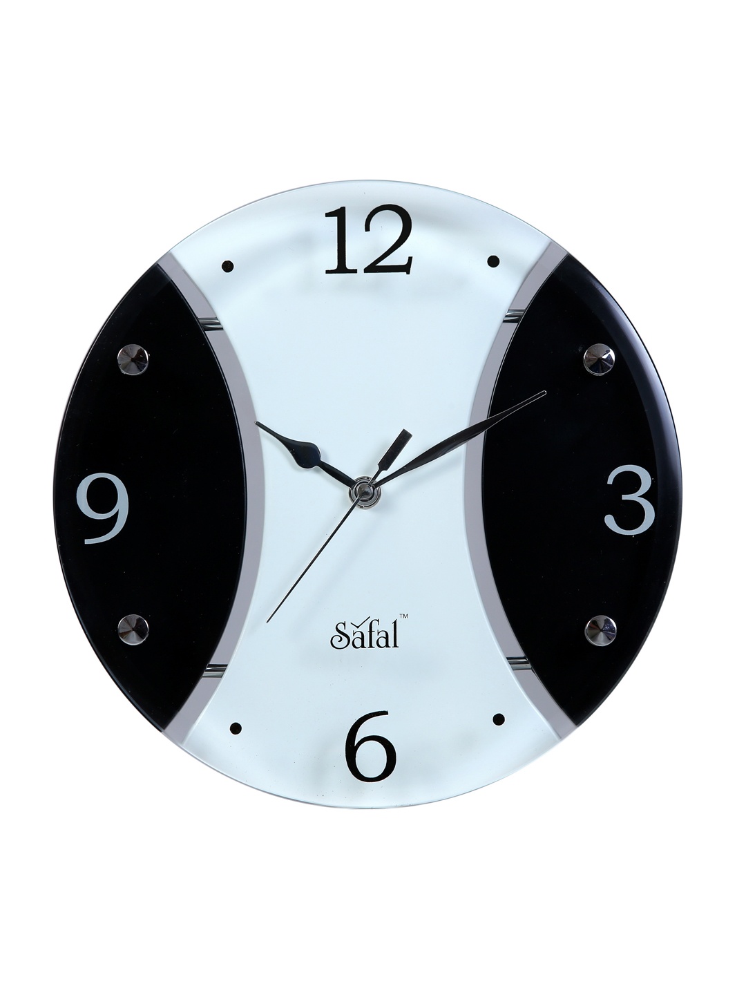 

Safal Black & White Dial 23 cm Analogue Wall Clock