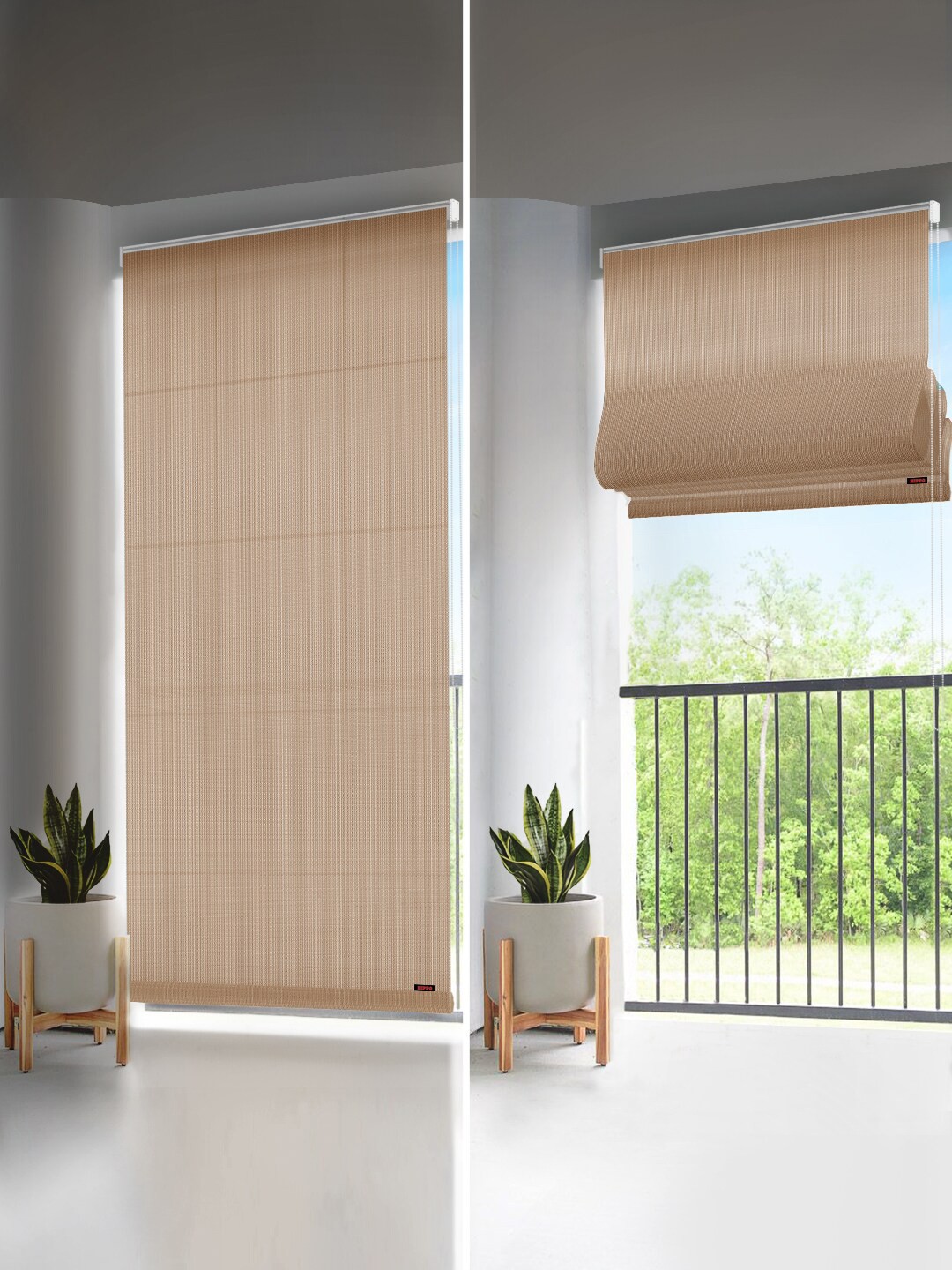 

Hippo Beige Room Darkening Window Blinds