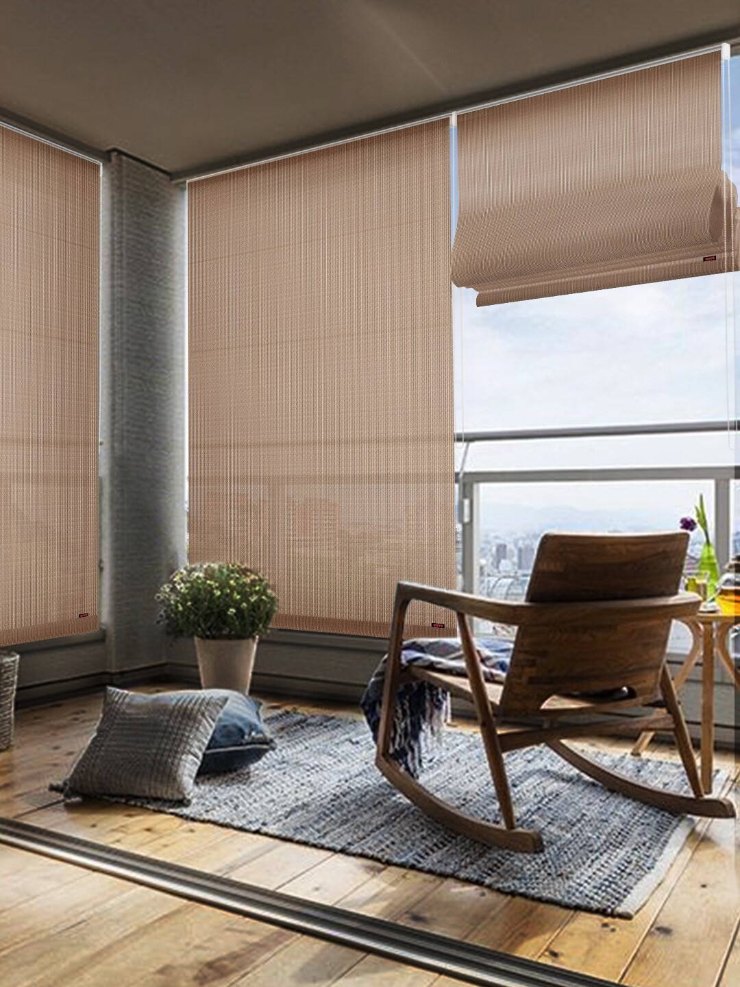 

Hippo Beige Room Darkening Window Blinds