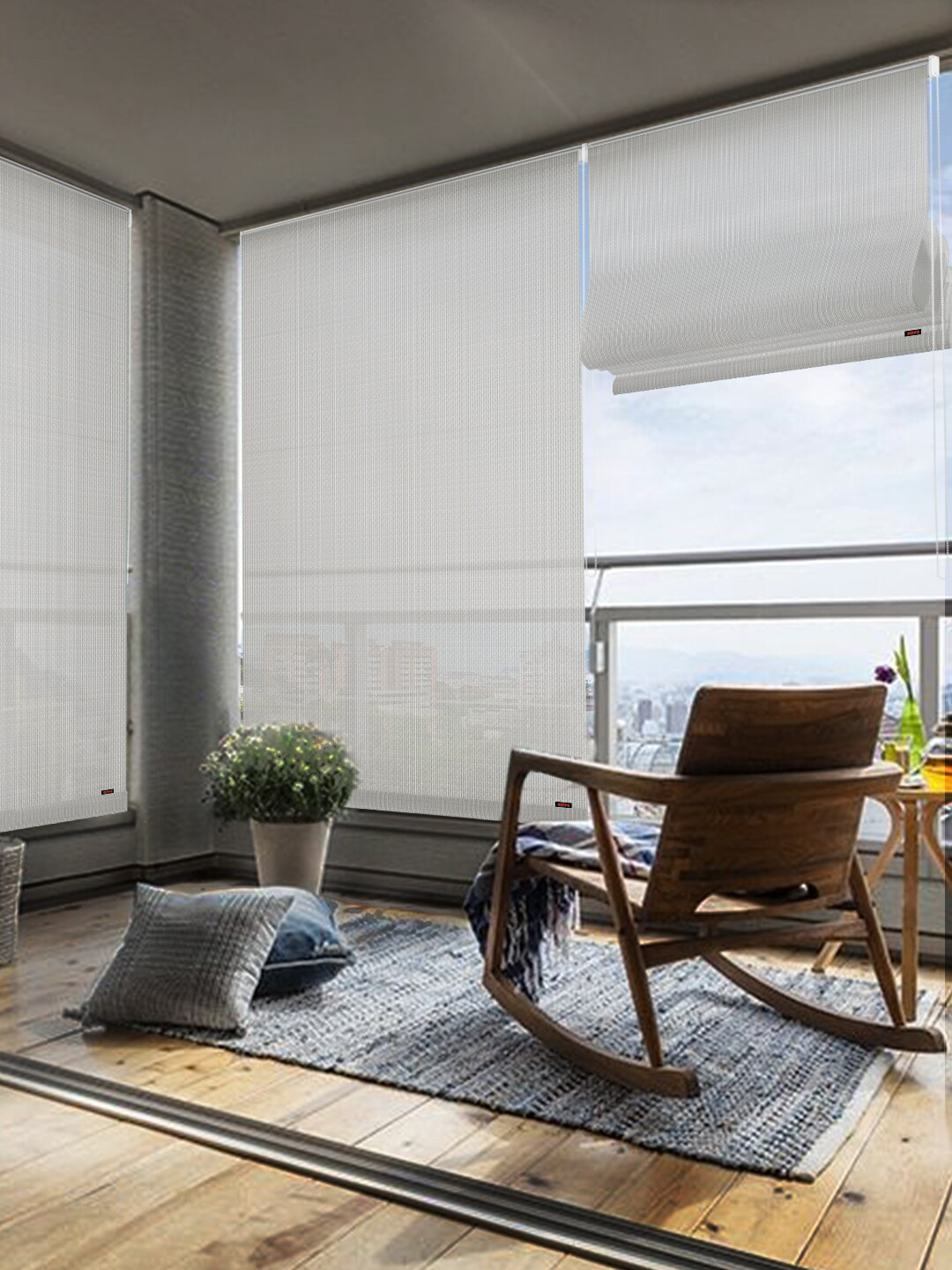 

Hippo White Room Darkening Window Blinds