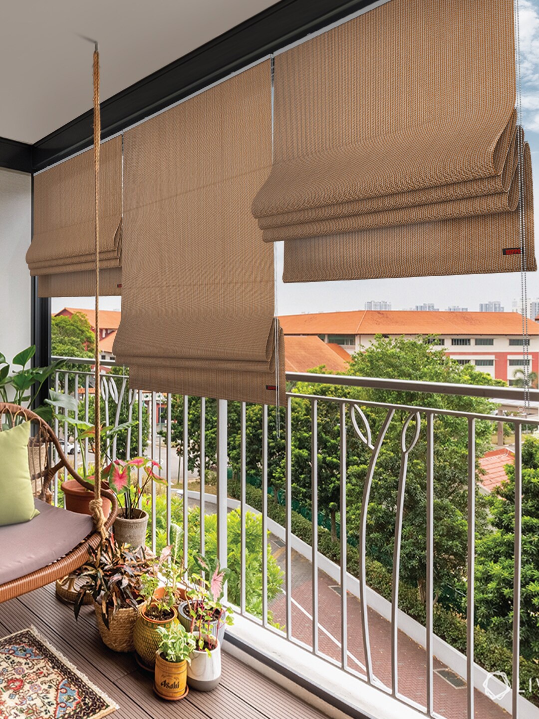 

Hippo Beige Room Darkening Window Blinds