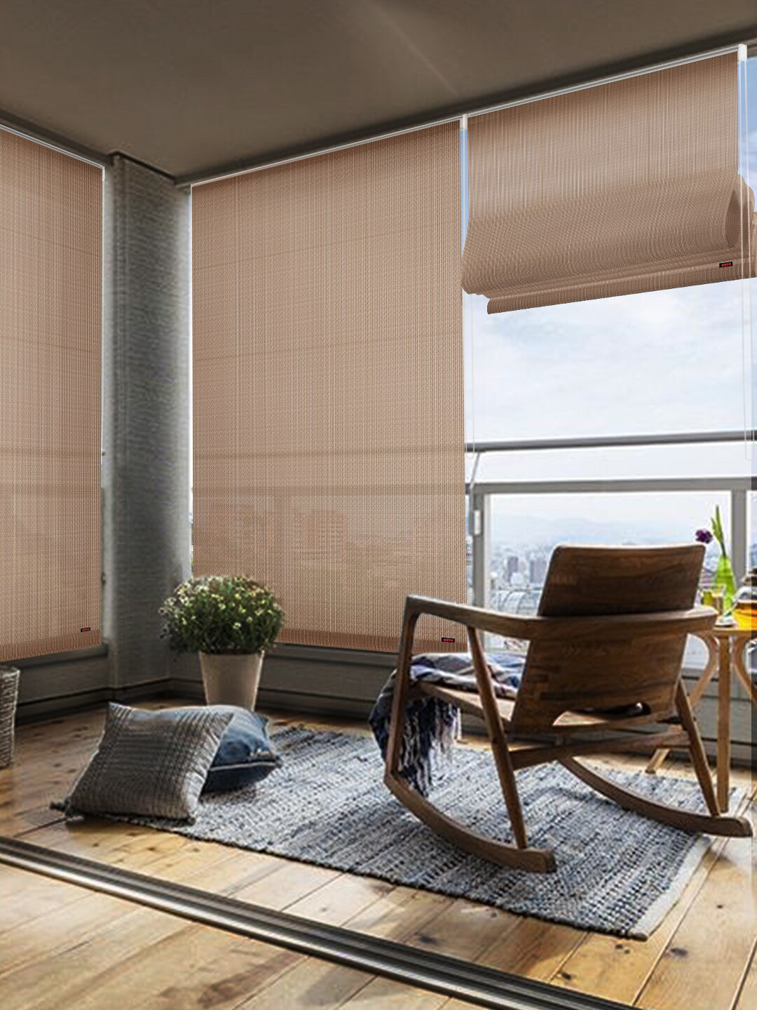 

Hippo Beige Room Darkening Window Blinds