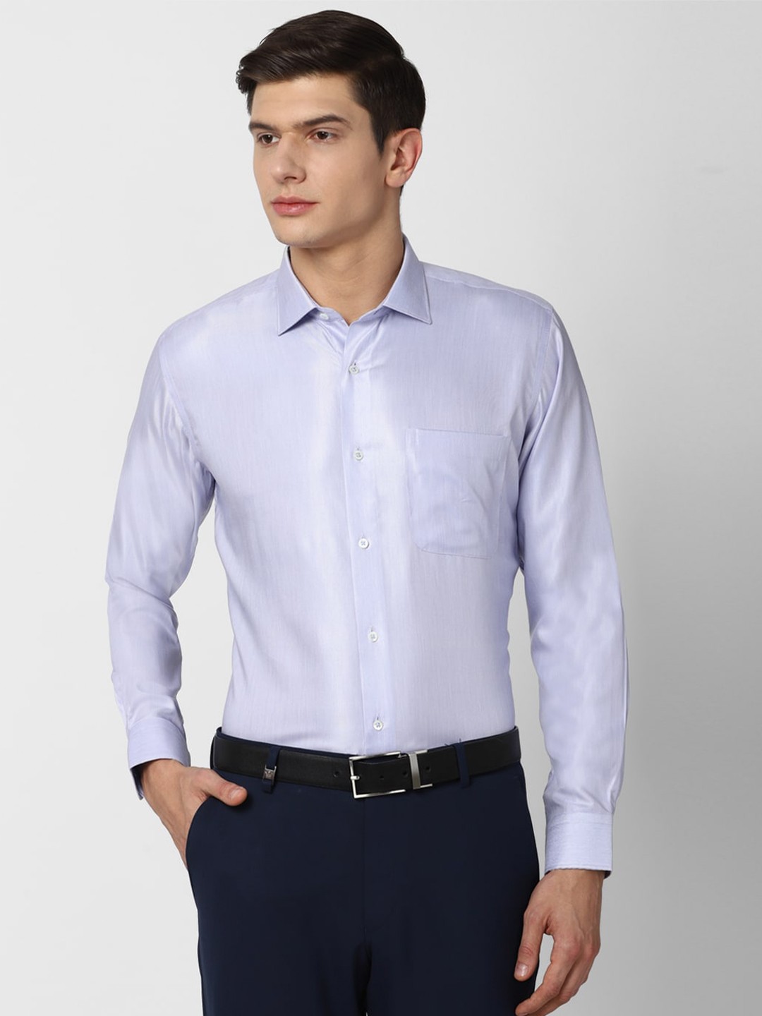 

Van Heusen Men Blue Formal Shirt