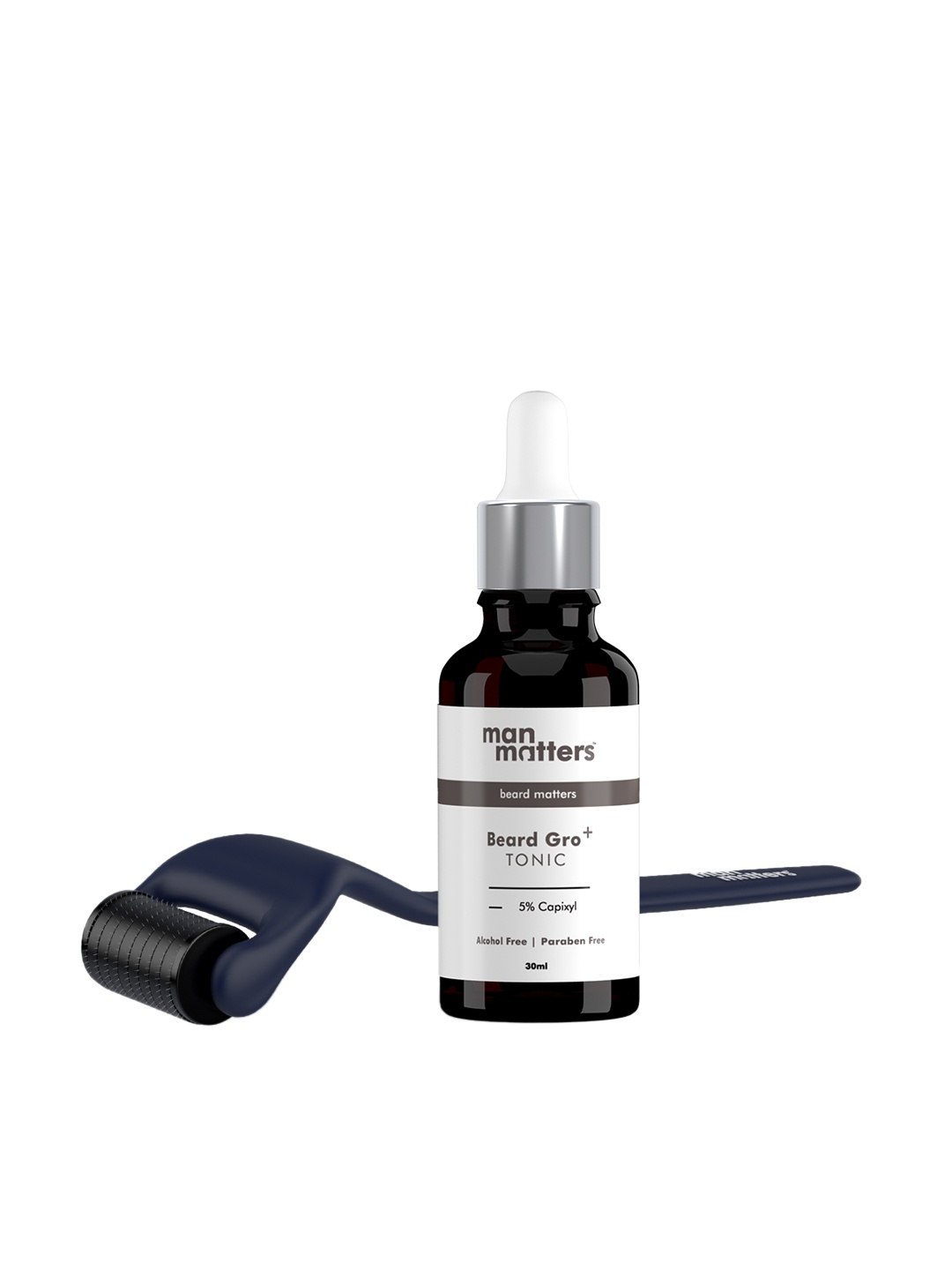 

Man Matters Set of Beard Gro+ Tonic 30ml & Derma Roller, White