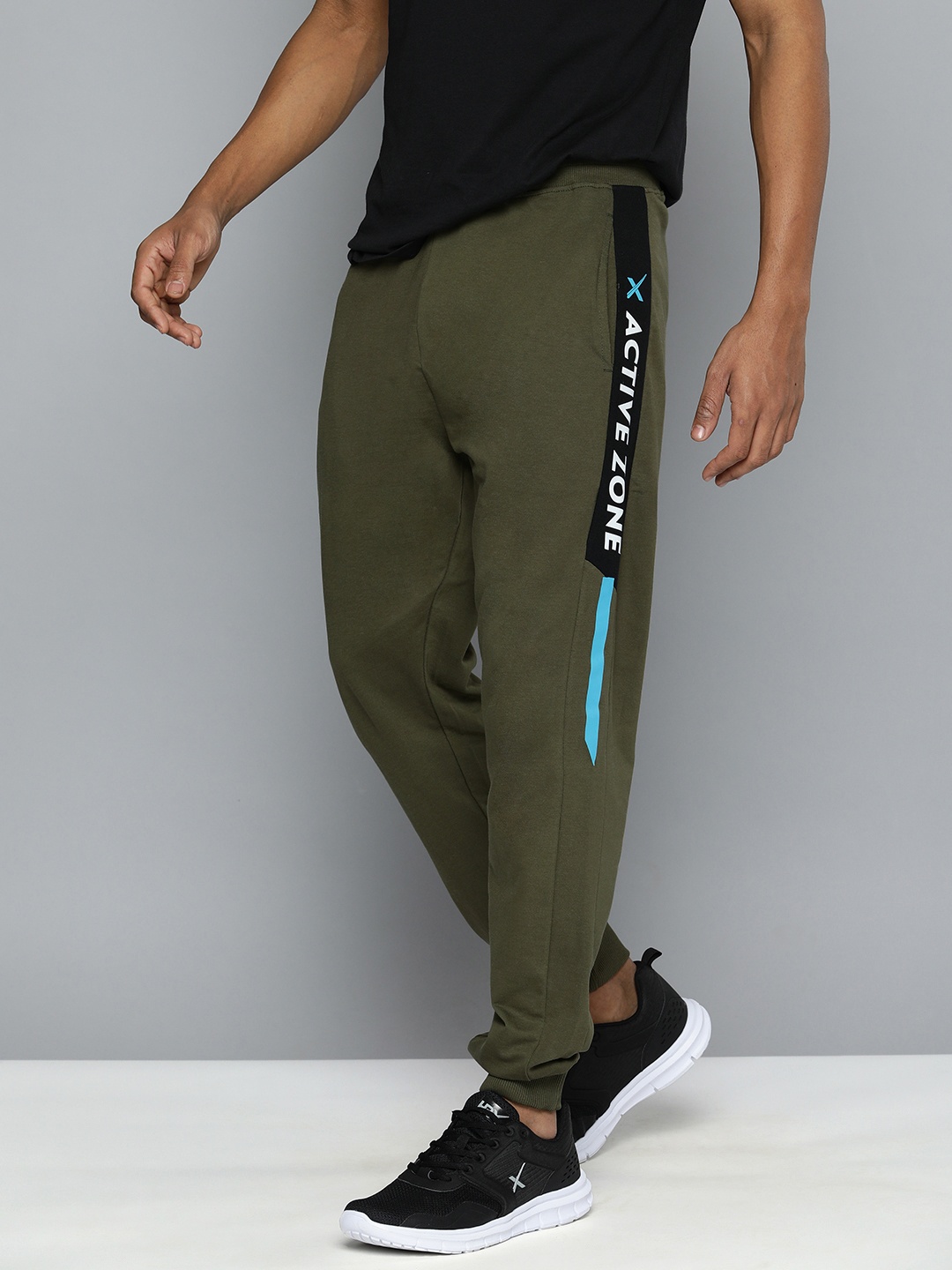 

HRX by Hrithik Roshan Men Olive Green Solid Joggers