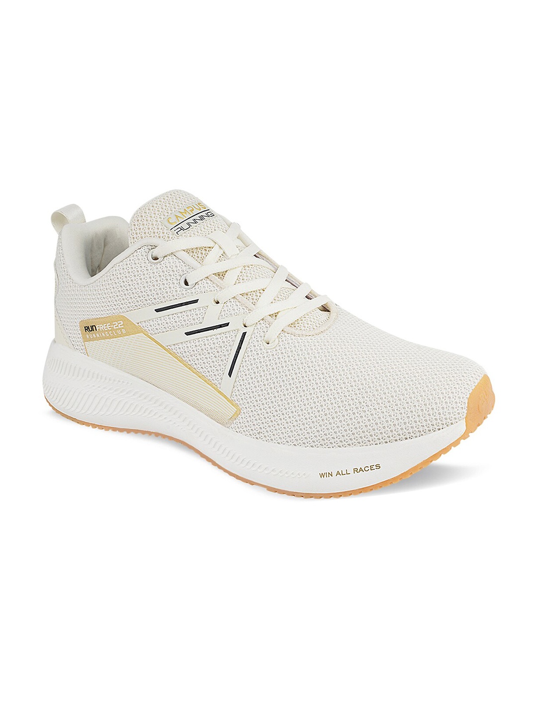 

Campus Men Off White Mesh Running Shoes