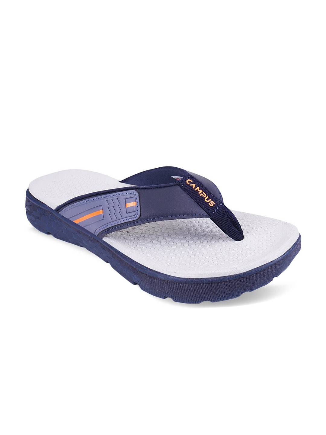 

Campus Men Navy Blue & White Thong Flip-Flops