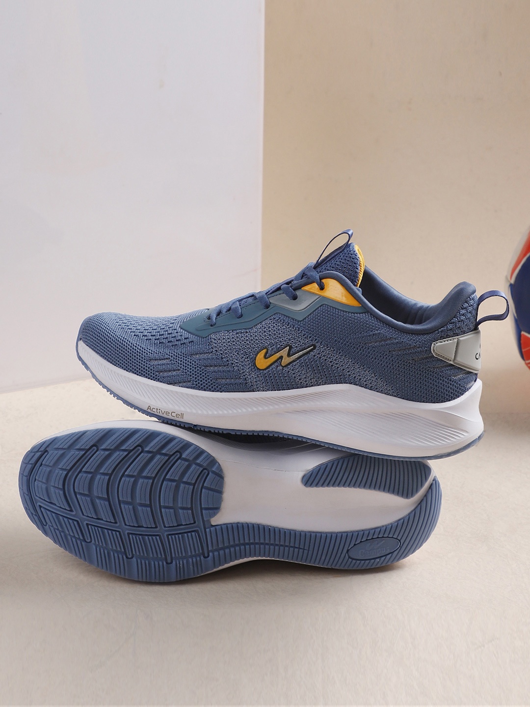 

Campus Men Blue & White Mesh Running Shoes