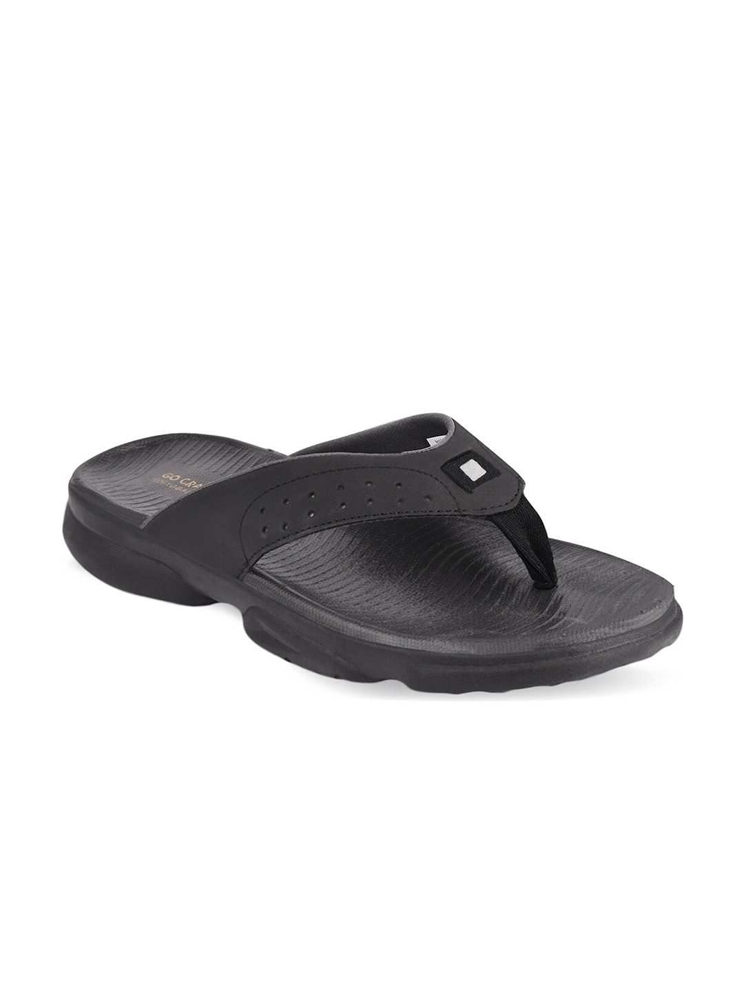 

Campus Men Black Thong Flip-Flops