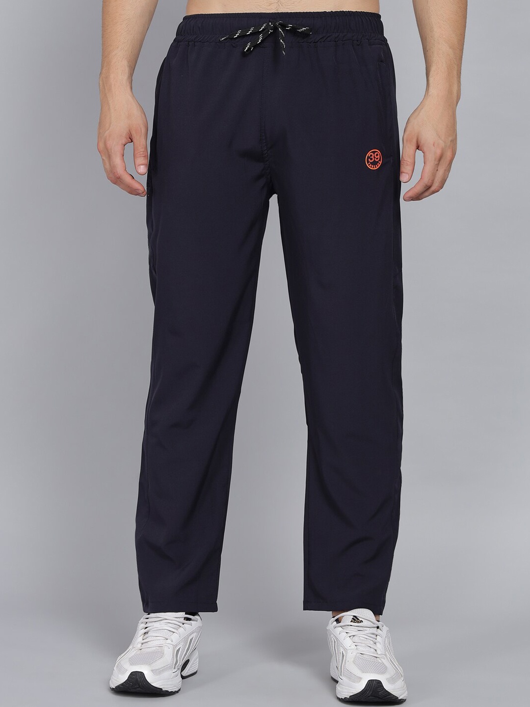 

39 THREADS Men Navy Blue Solid Track Pants