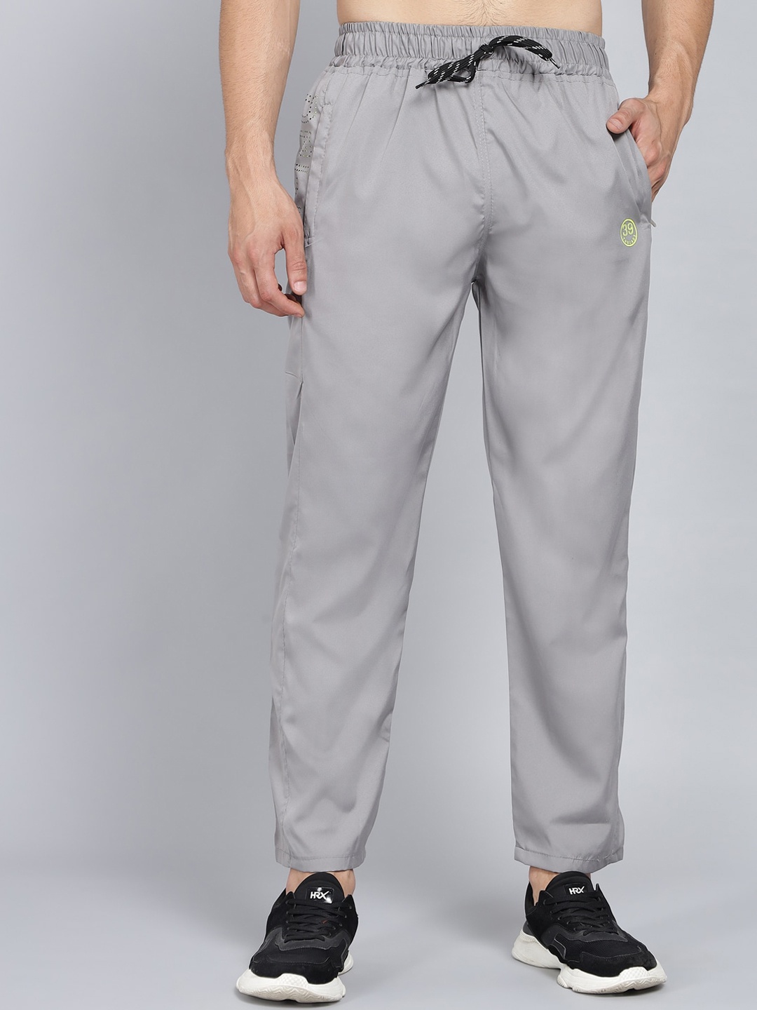 

39 THREADS Men Grey Solid Track Pants