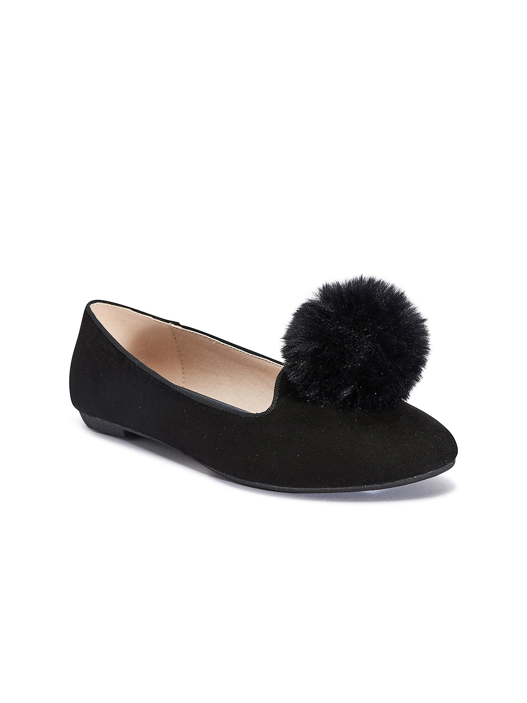 

Truffle Collection Women Black Solid Ballerinas