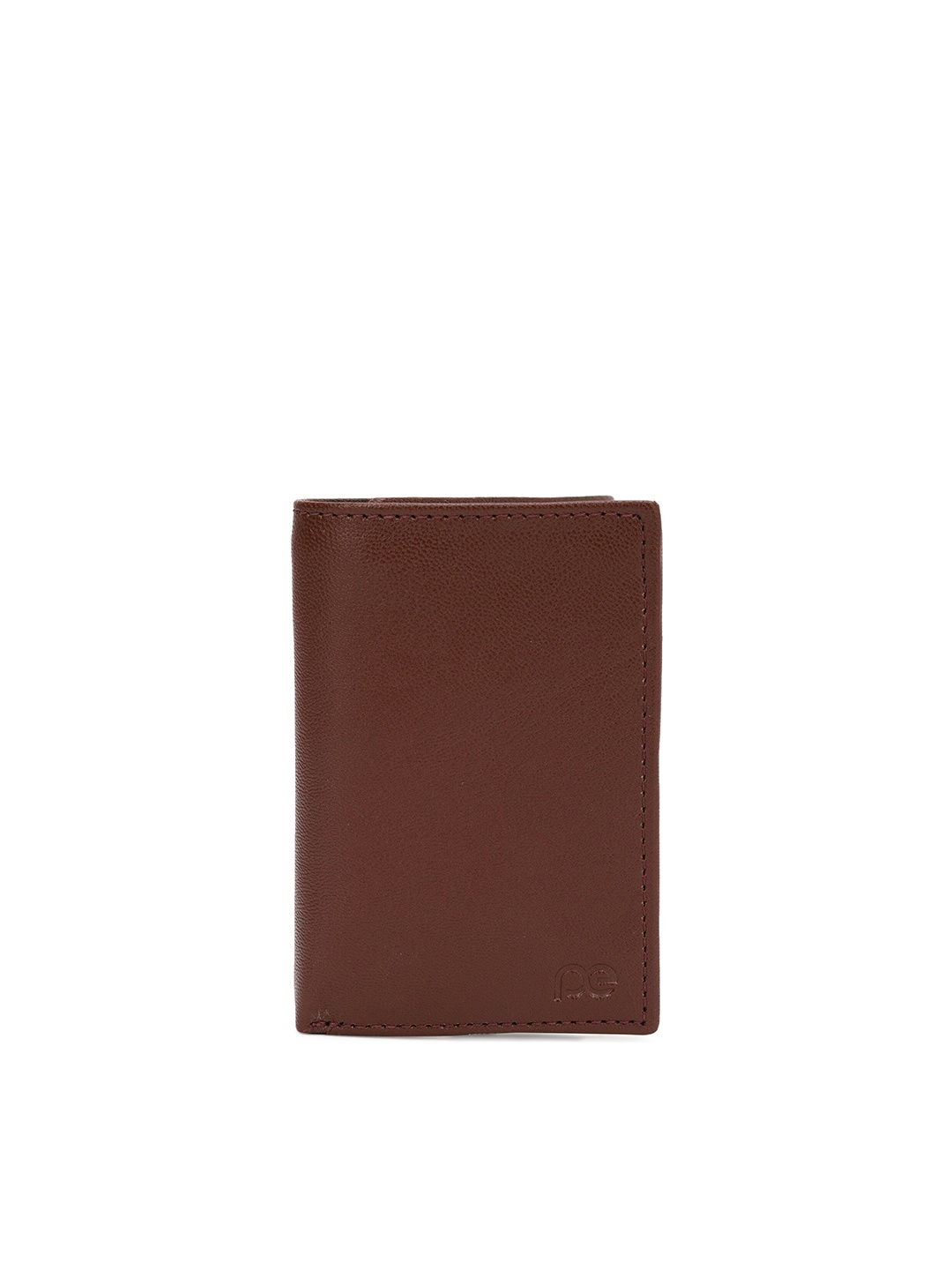 

Peter England Men Brown Leather Two Fold Wallet