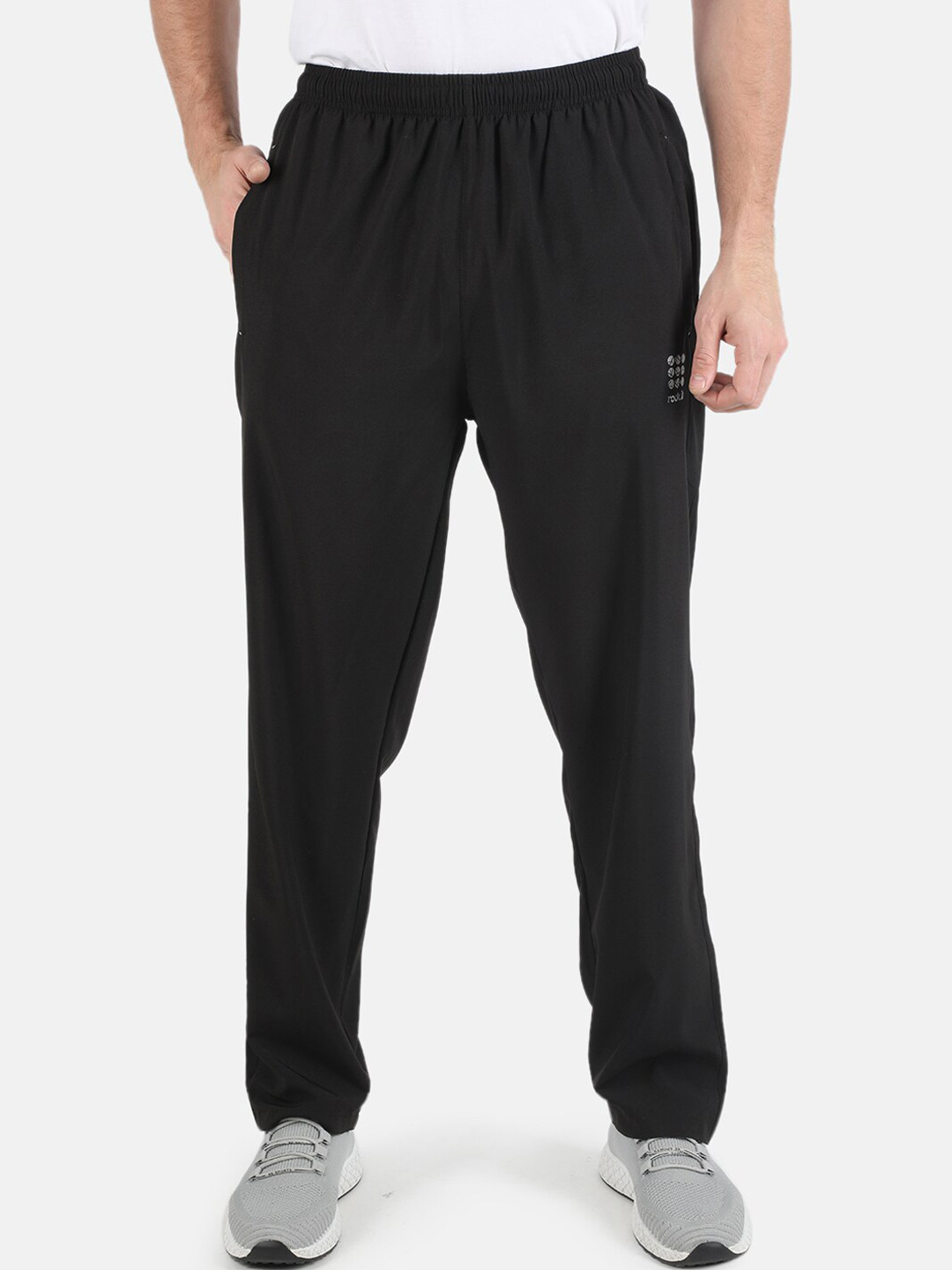 

rock.it Men Black Solid Track Pants