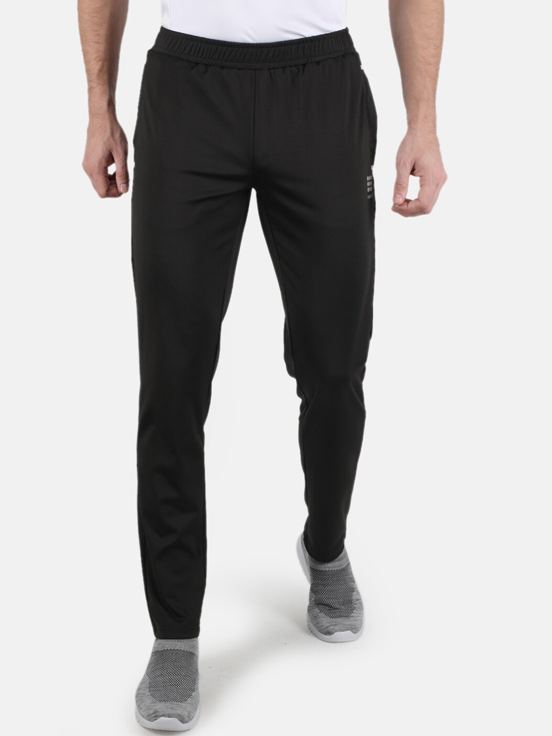

rock.it Men Black Solid Regular Fit Track Pants