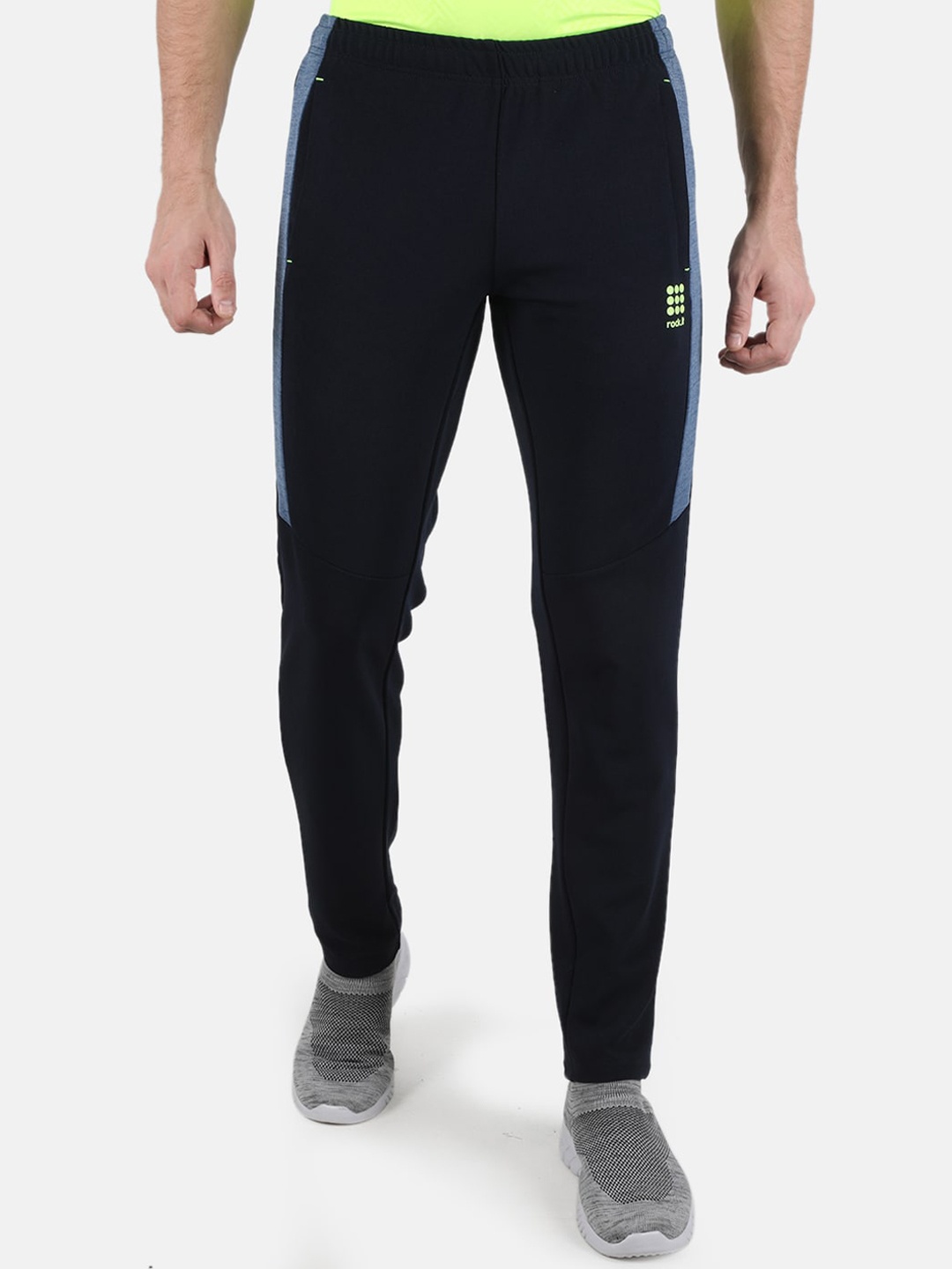 

rock.it Men Navy Blue Solid Track Pants