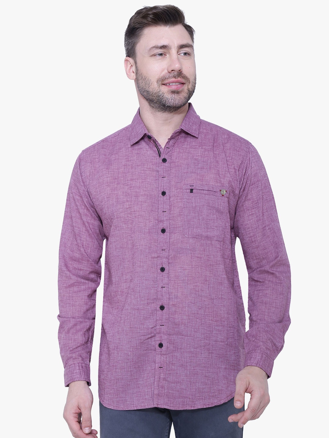 

Kuons Avenue Men Purple Smart Slim Fit Casual Shirt